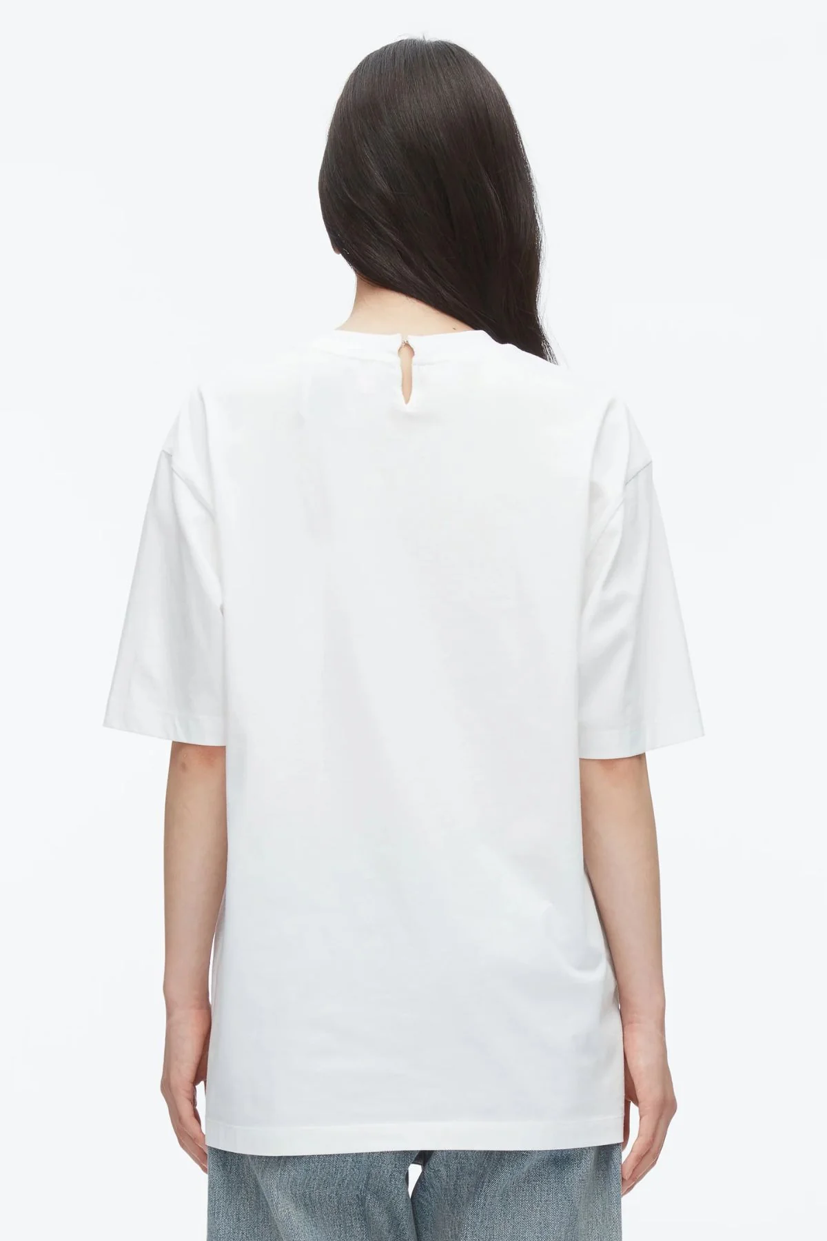 3.1 Phillip Lim Enjoy The Moment OS Tee - White Multi - Image 3