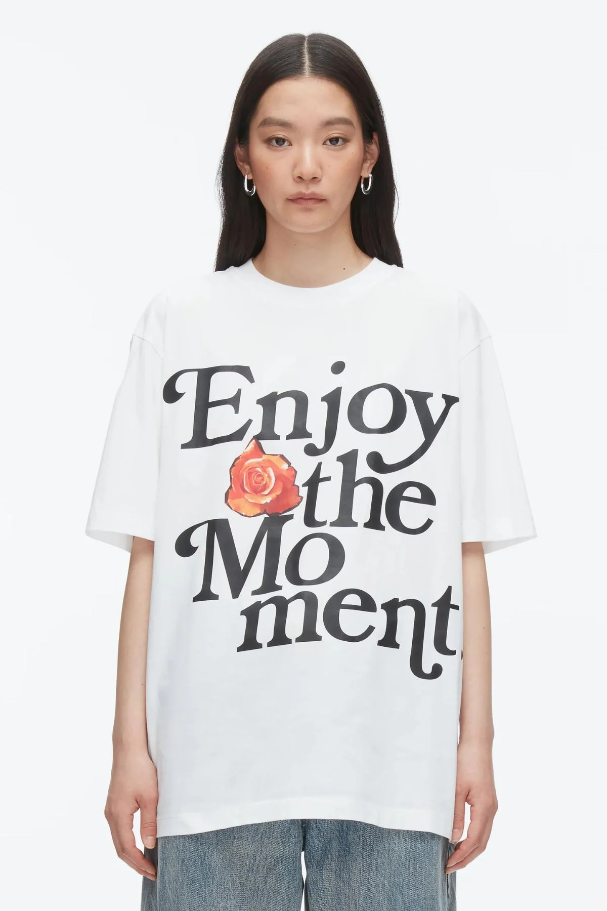 3.1 Phillip Lim Enjoy The Moment OS Tee - White Multi - Image 4