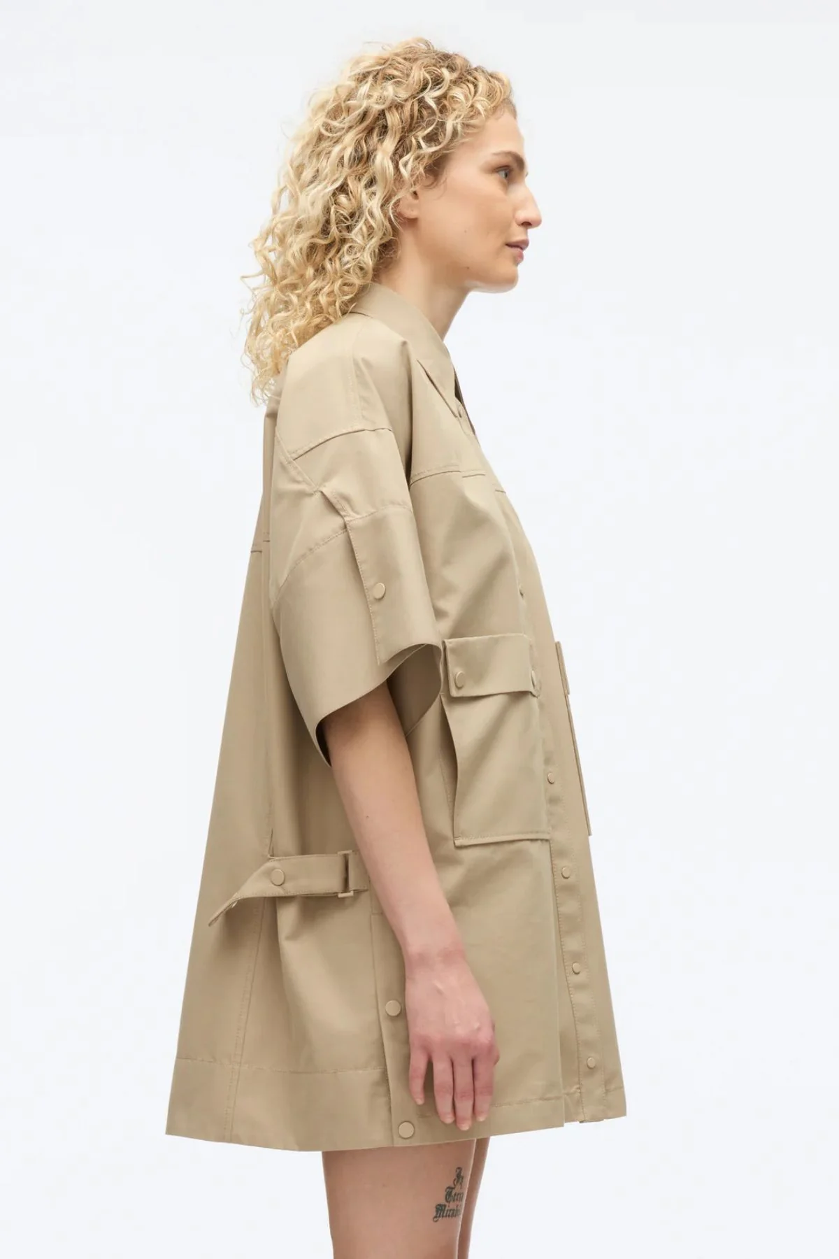 3.1 Phillip Lim Shirt Dress - Khaki - Image 4