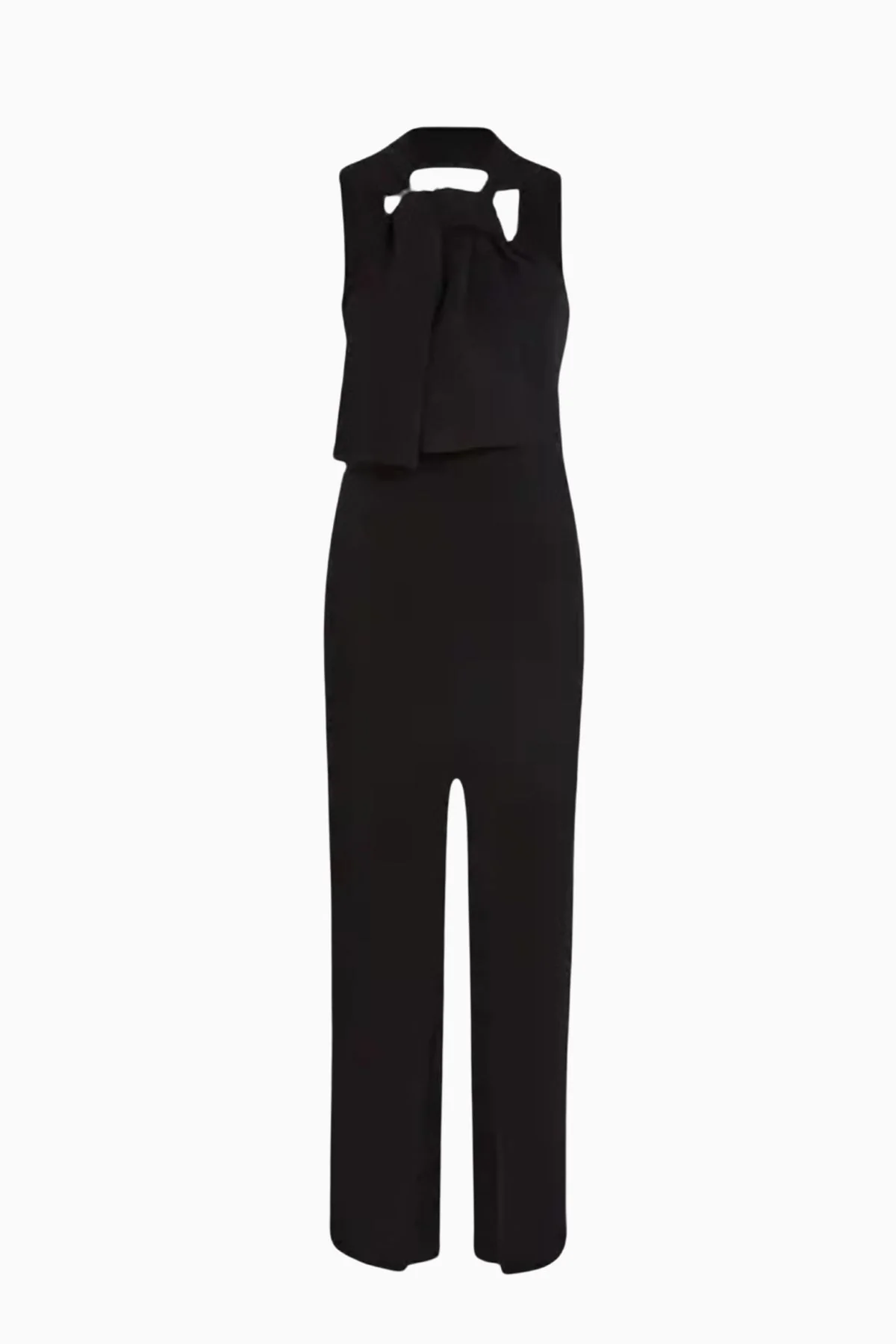 A.W.A.K.E. Mode Neck Tie Dress - Black