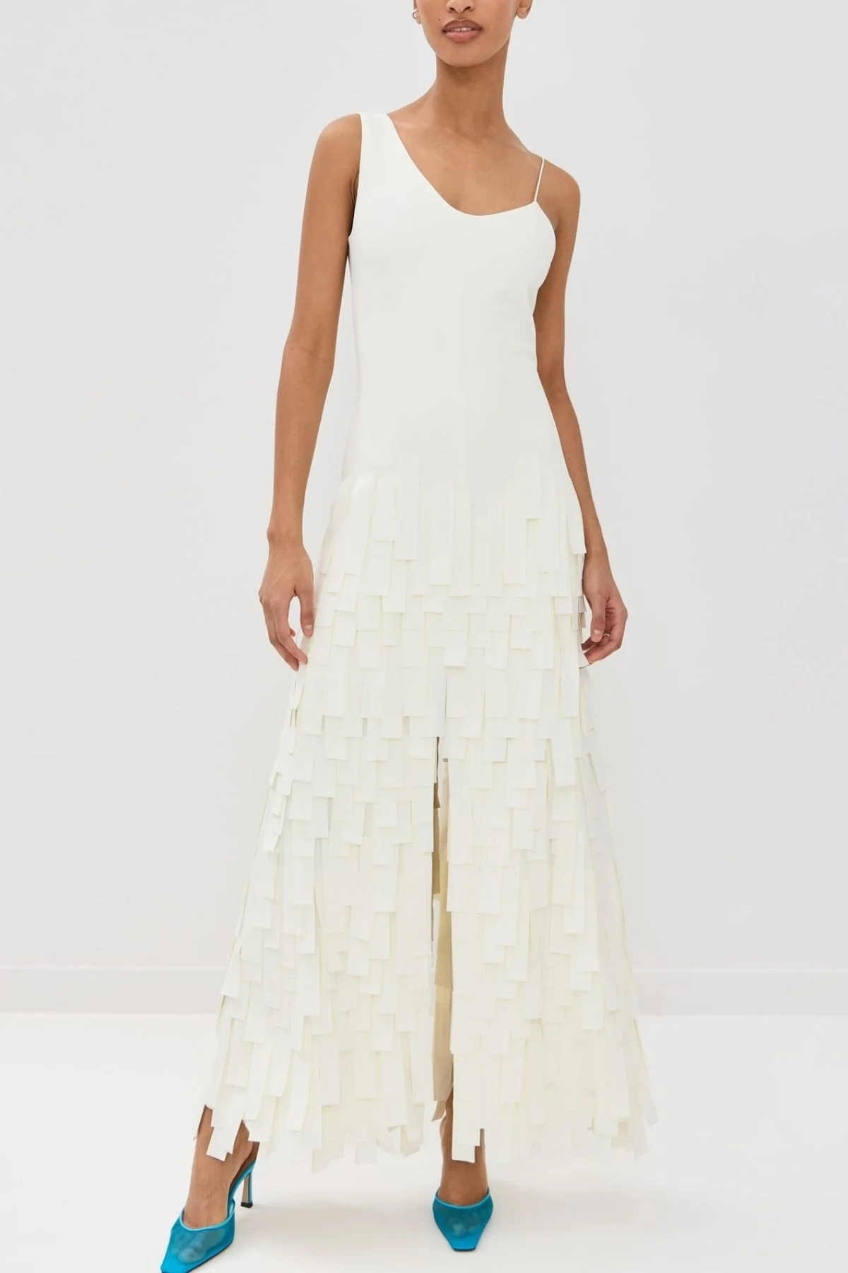 A.W.A.K.E. Mode Multi Rectangle Maxi Dress - Ivory - Image 2