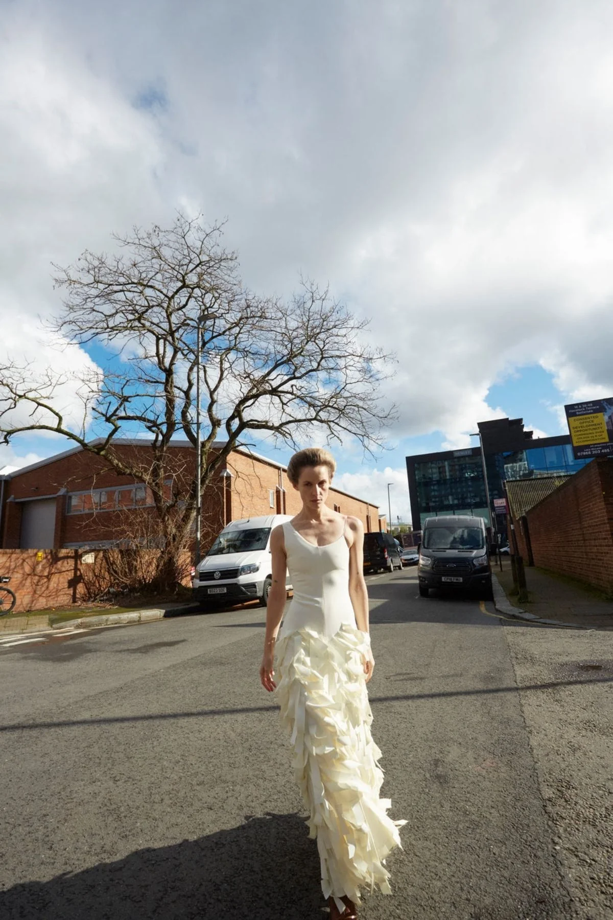 A.W.A.K.E. Mode Multi Rectangle Maxi Dress - Ivory - Image 7