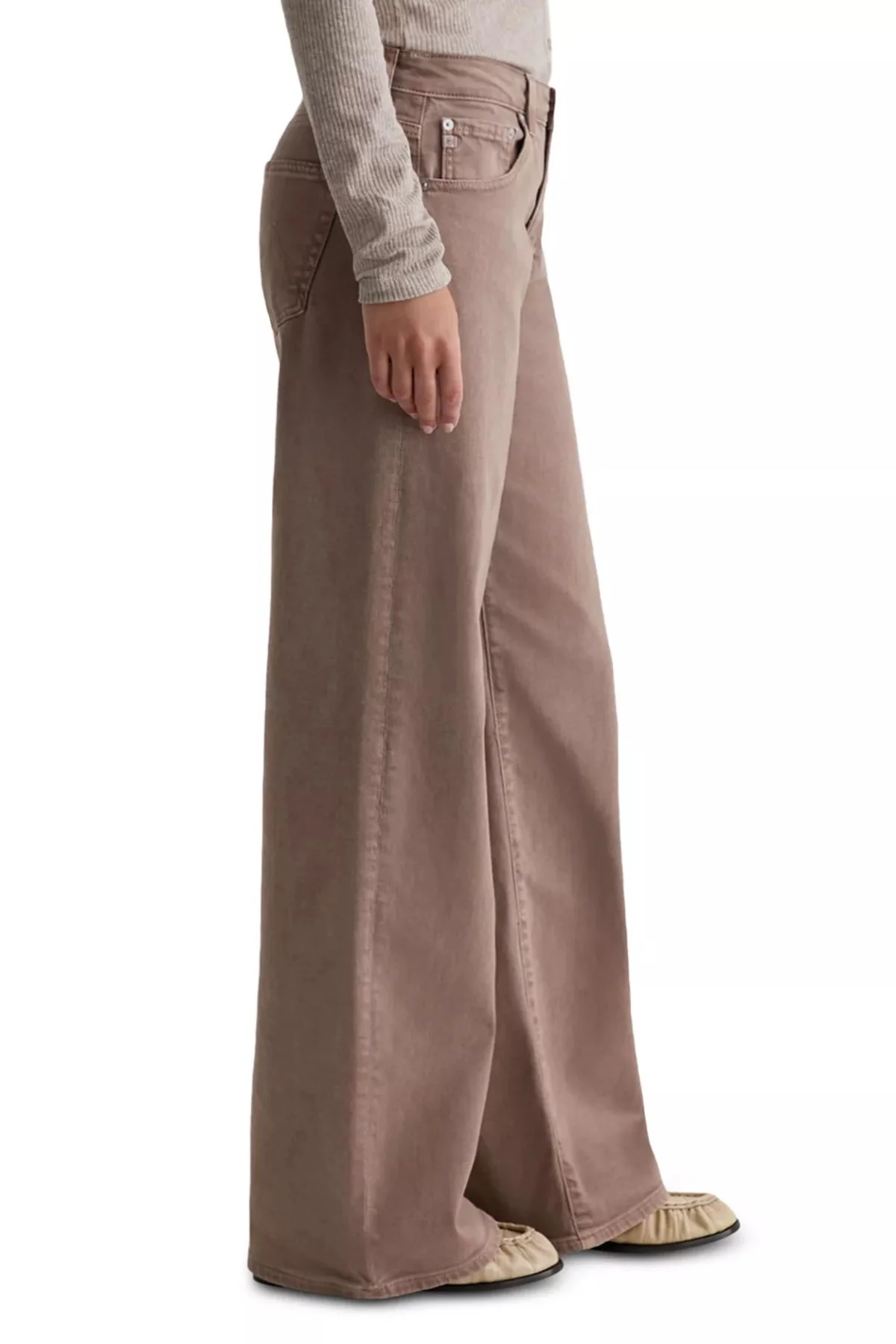 AG Denim Adria - Sulfur Taupe Grey - Image 2