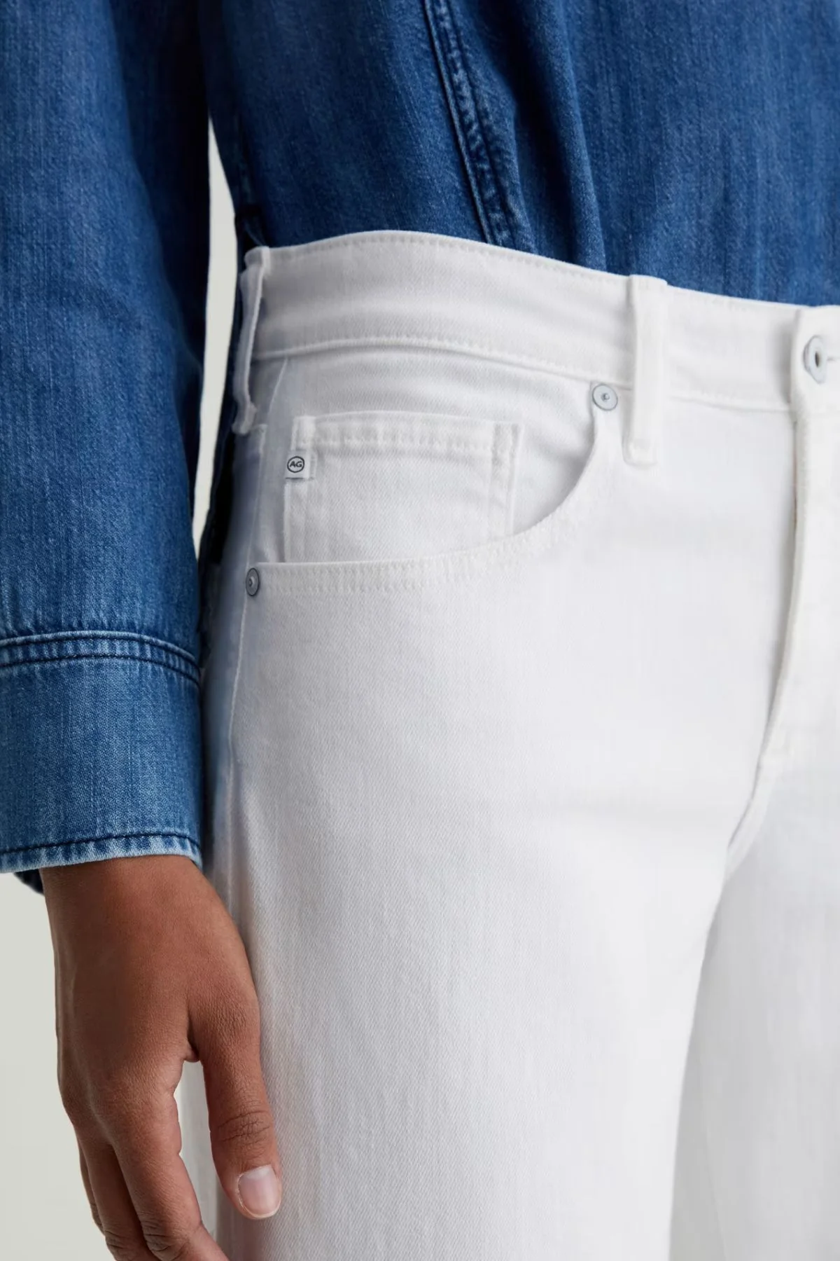 AG Denim Adria - Gallery White - Image 5