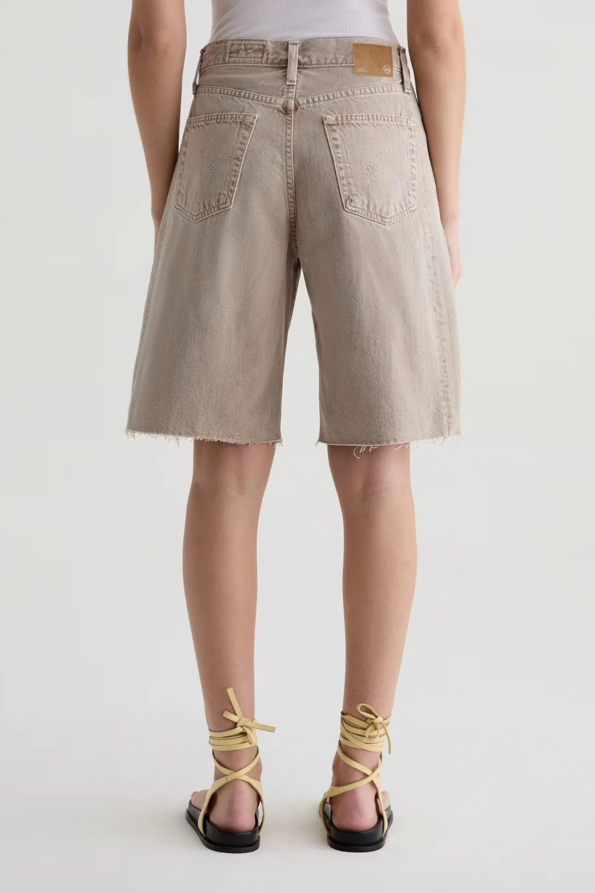 AG Denim Hattie Short - Sulfur Simple Taupe - Image 3