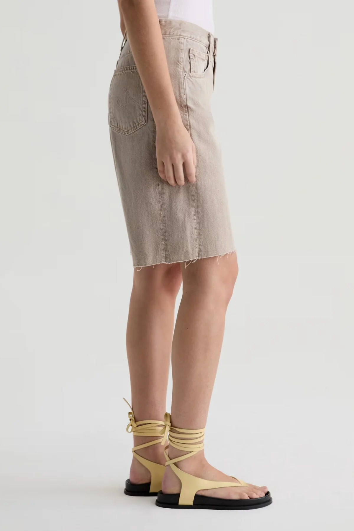 AG Denim Hattie Short - Sulfur Simple Taupe - Image 4