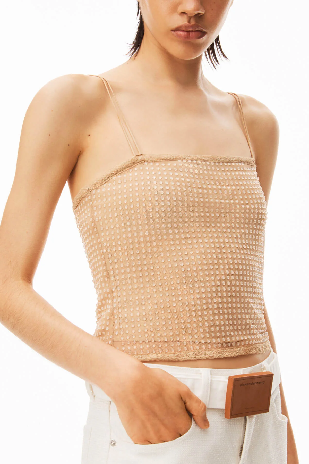 Alexander Wang Clear Hotfix Camisole - Ginger - Image 4
