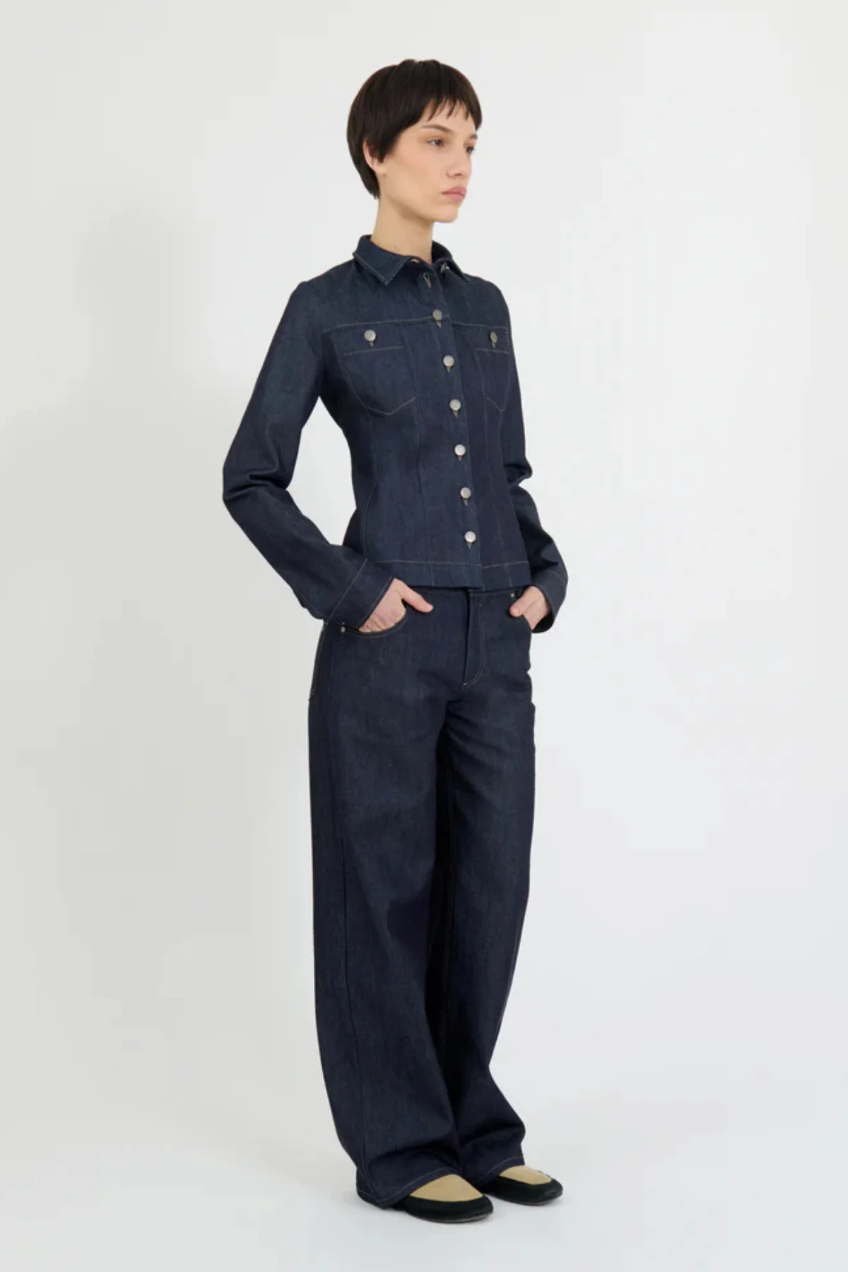 ALFIE Eve Jacket - Dark Blue - Image 3