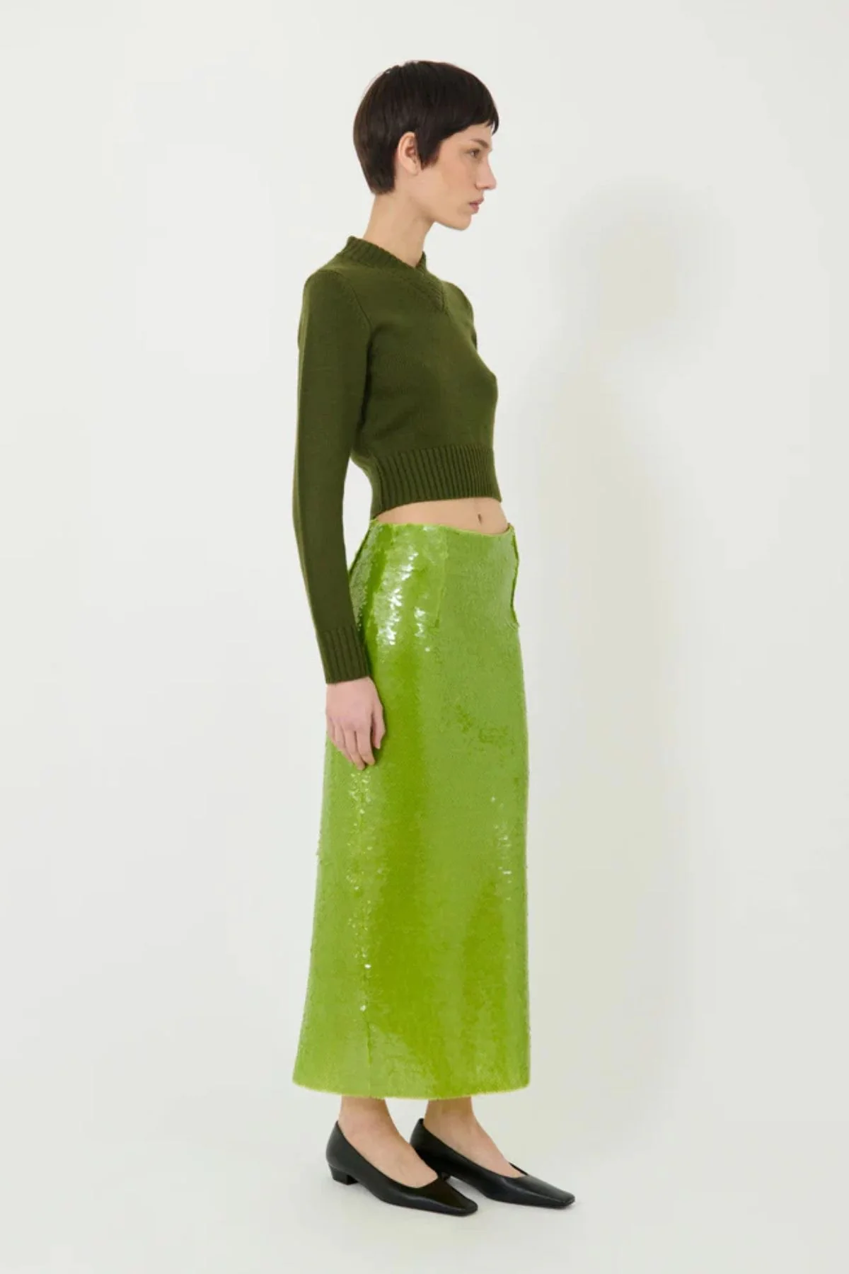 ALFIE Valletta Skirt - Anise Green - Image 3
