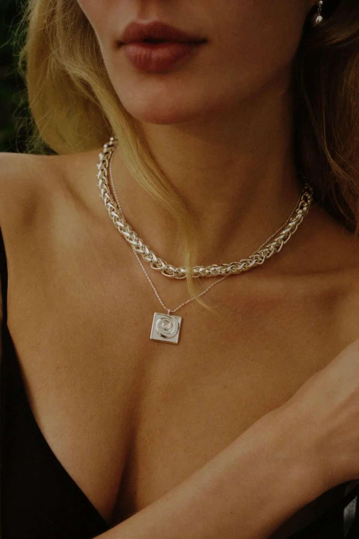Anni Lu Liquid Silver Necklace - Silver - Image 2