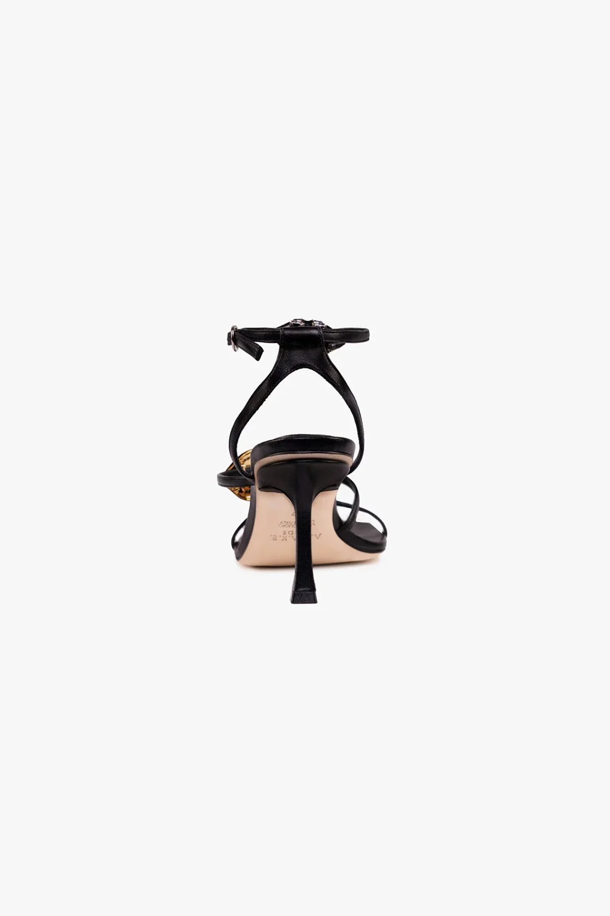 A.W.A.K.E. Mode Beta Kiss Strappy Heel - Black/ Silver/ Gold - Image 4