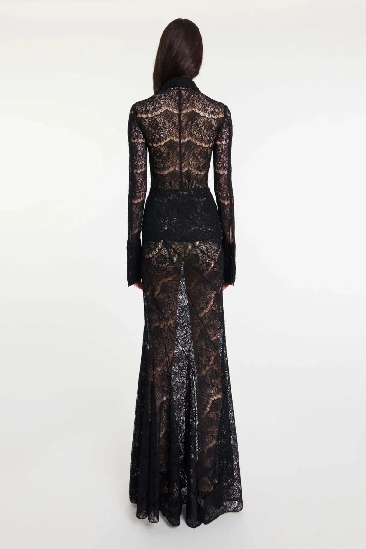 A.W.A.K.E. Mode Fitted Lace Shirt - Black - Image 3