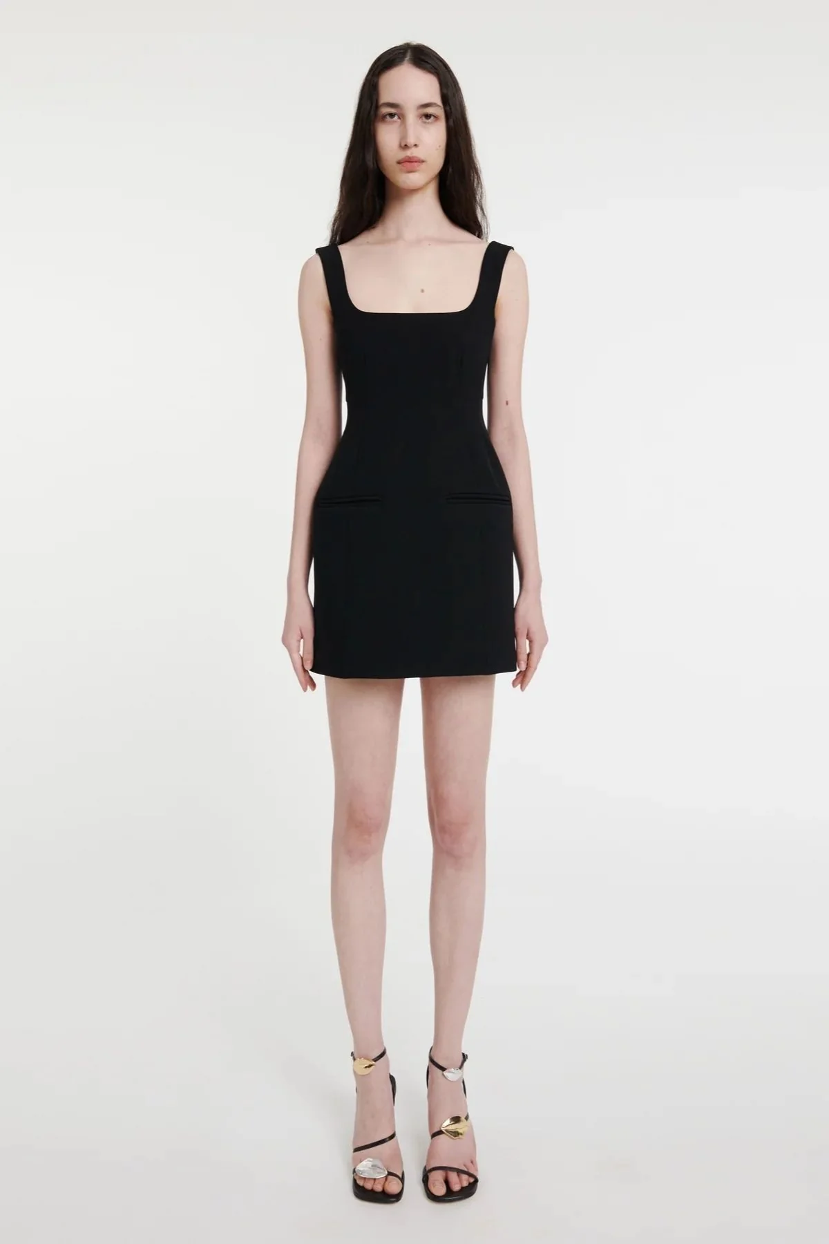 A.W.A.K.E. Mode Mini Tailored Dress - Black - Image 2