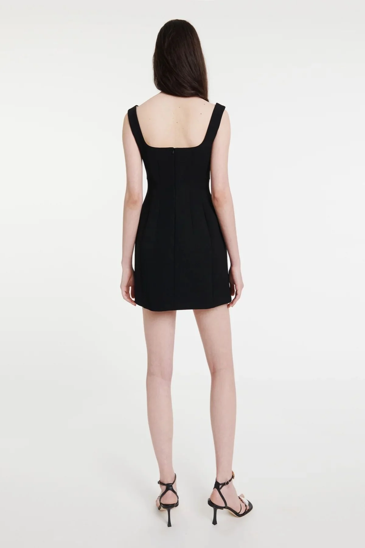 A.W.A.K.E. Mode Mini Tailored Dress - Black - Image 3