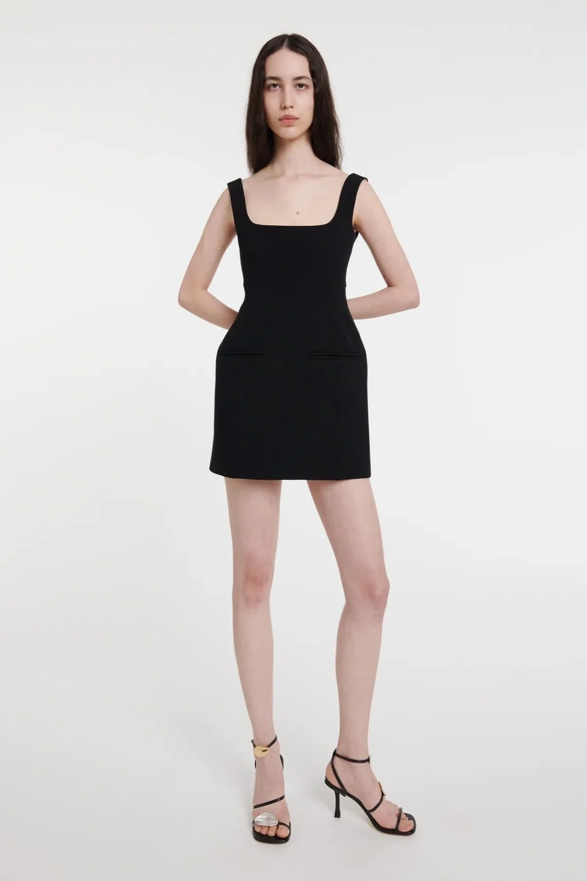 A.W.A.K.E. Mode Mini Tailored Dress - Black - Image 6
