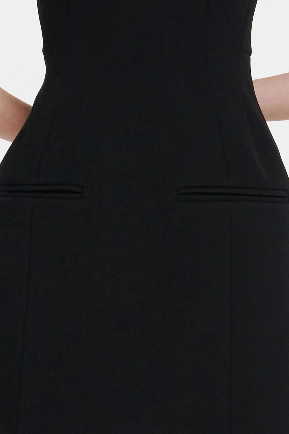 A.W.A.K.E. Mode Mini Tailored Dress - Black - Image 7