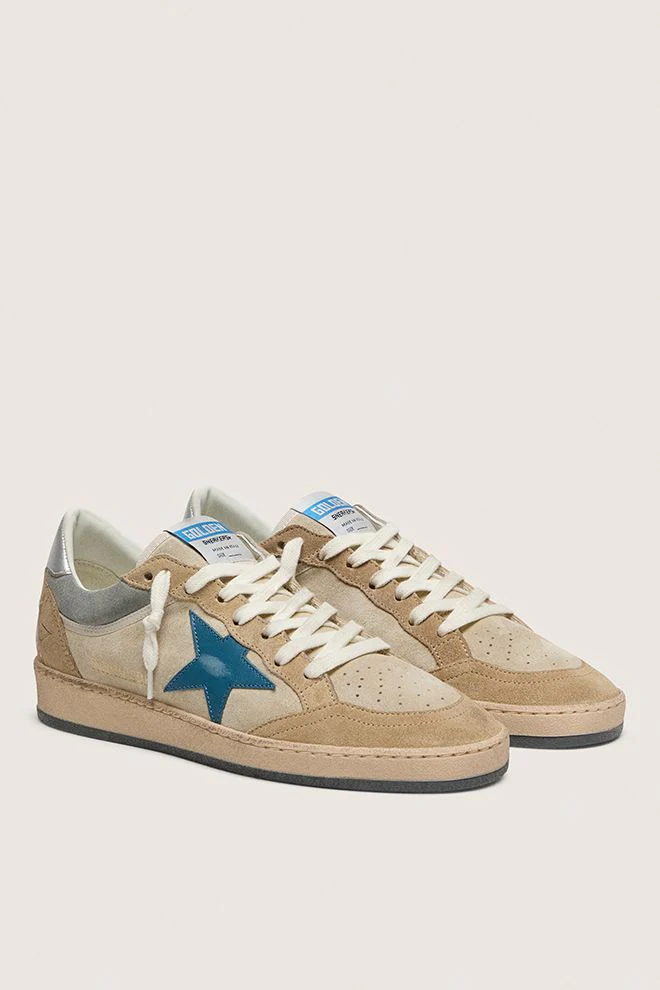 Golden Goose Ball Star Suede - Marble/ Quarry/ Silver - Image 2