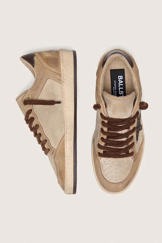 Golden Goose Ball Star Suede - Beige/ Brown - Image 5
