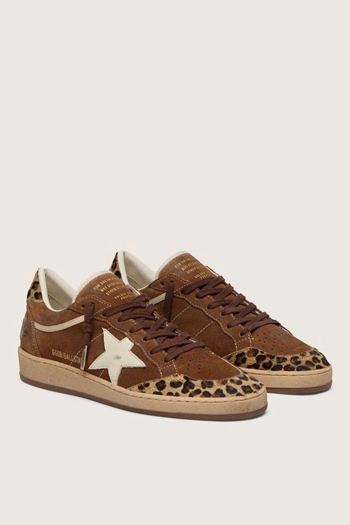 Golden Goose Ball Star - Brown/ Leopard/ Silver - Image 2