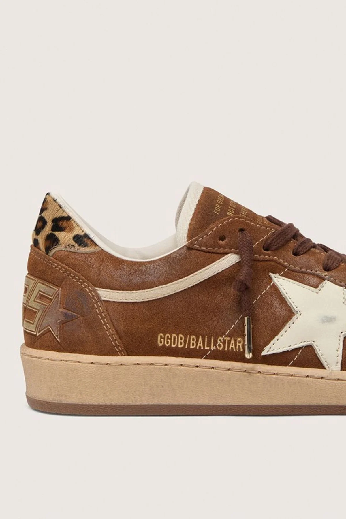 Golden Goose Ball Star - Brown/ Leopard/ Silver - Image 4