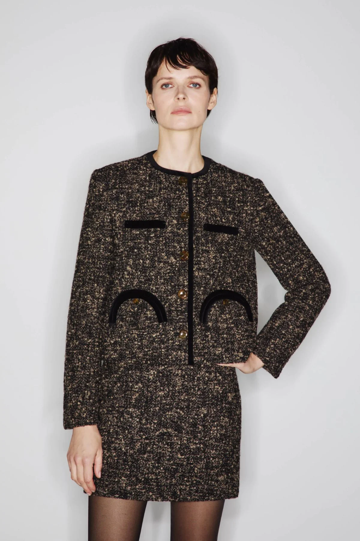BLAZÉ Milano Katara Shamo Bolero - Brown - Image 2