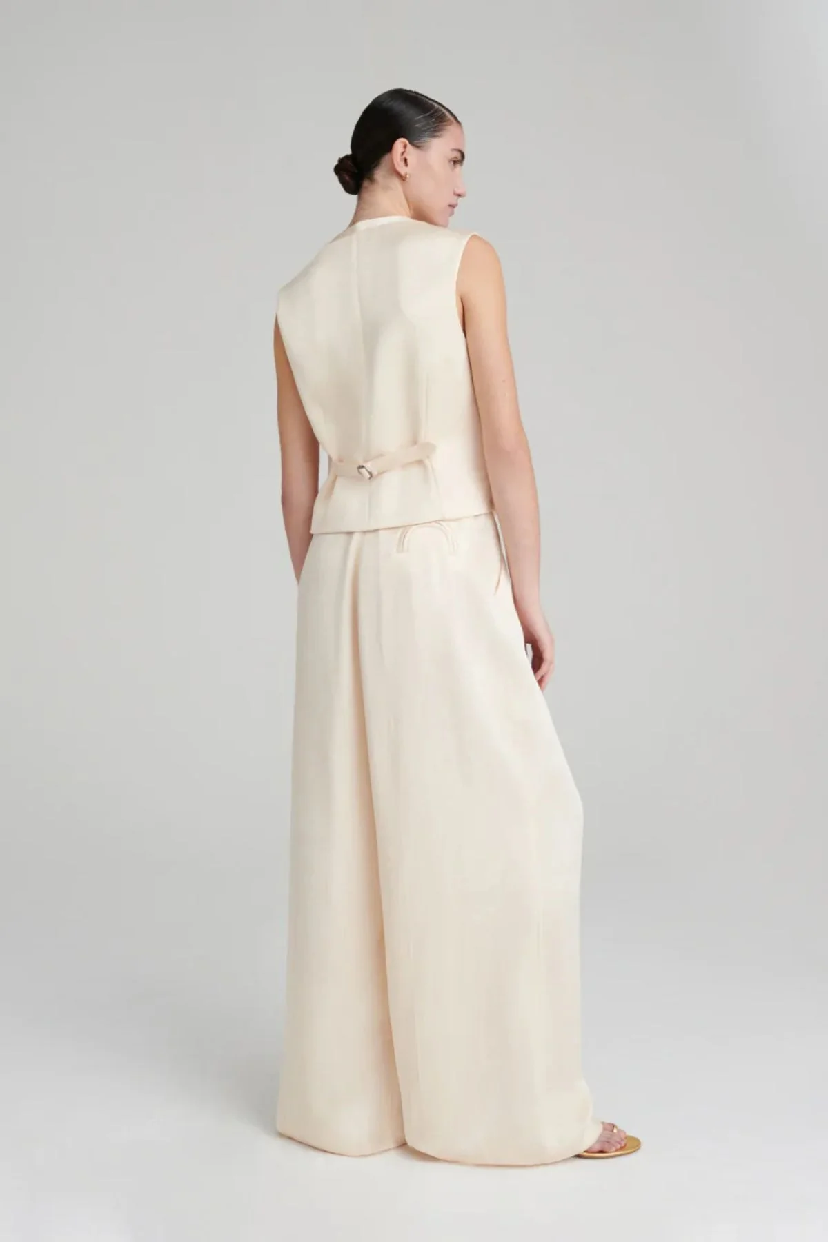 BLAZÉ Milano Novalis Feral Gilet - Ivory - Image 4