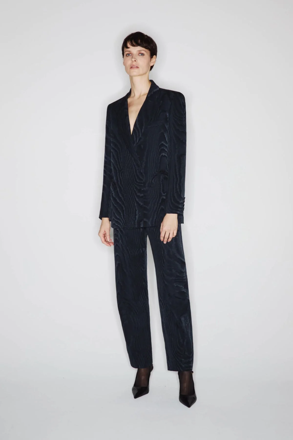 BLAZÉ Milano Sharewood Everynight Blazer - Dark Navy - Image 2