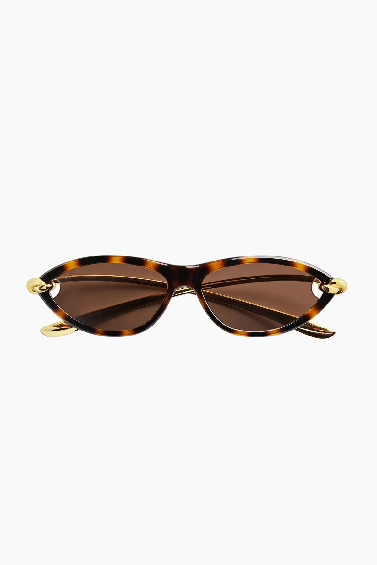 Bottega Veneta Knot Cat Eye Sunglasses - Havana