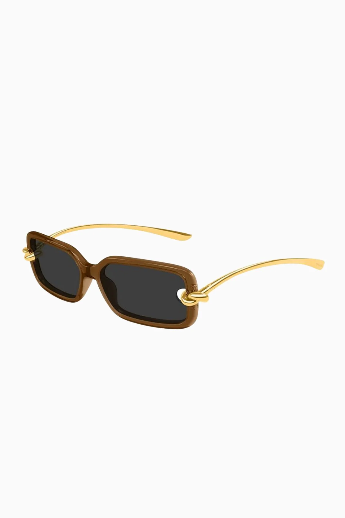 Bottega Veneta Rectangular Sunglasses - Brown - Image 2