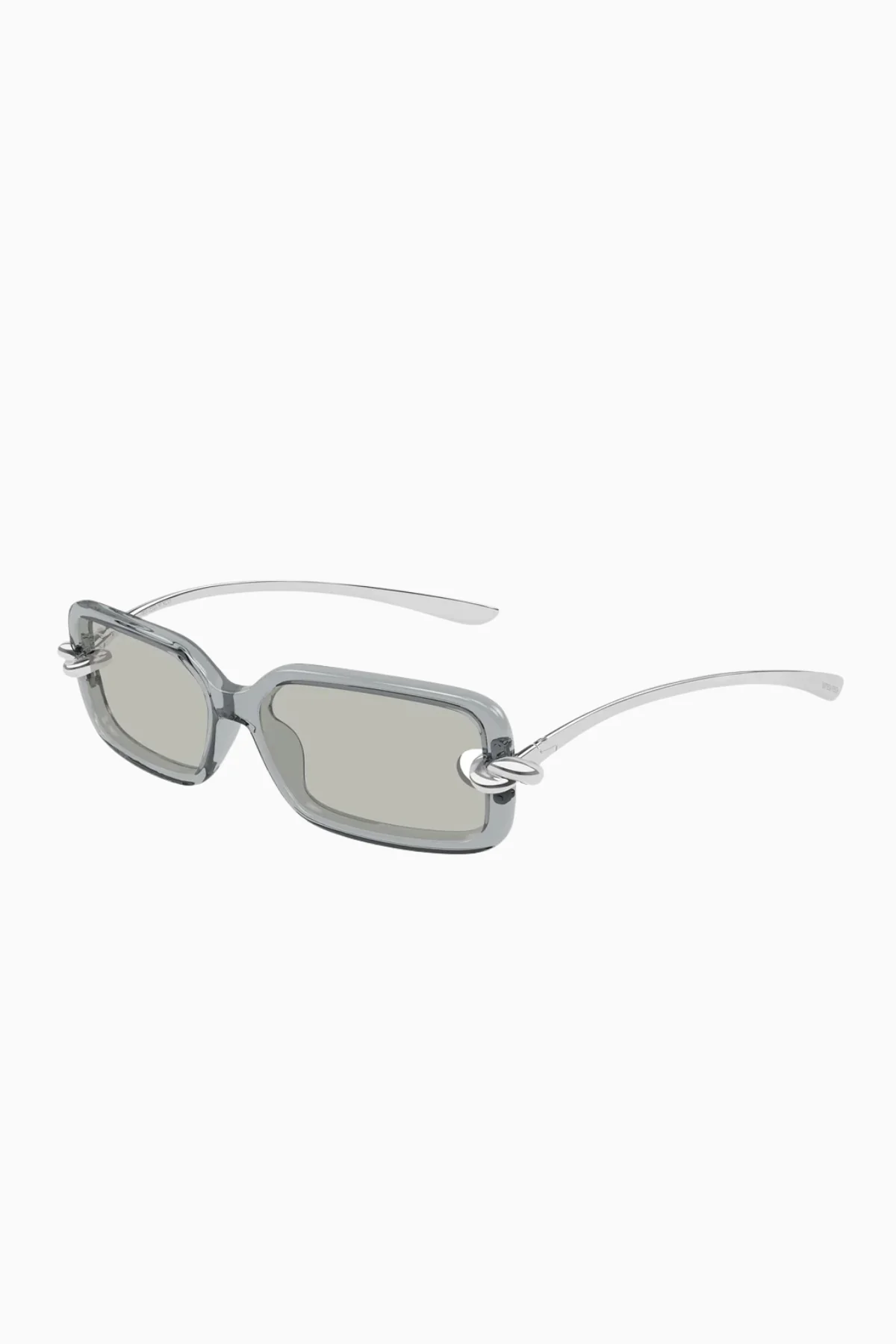 Bottega Veneta Rectangular Sunglasses - Grey - Image 2