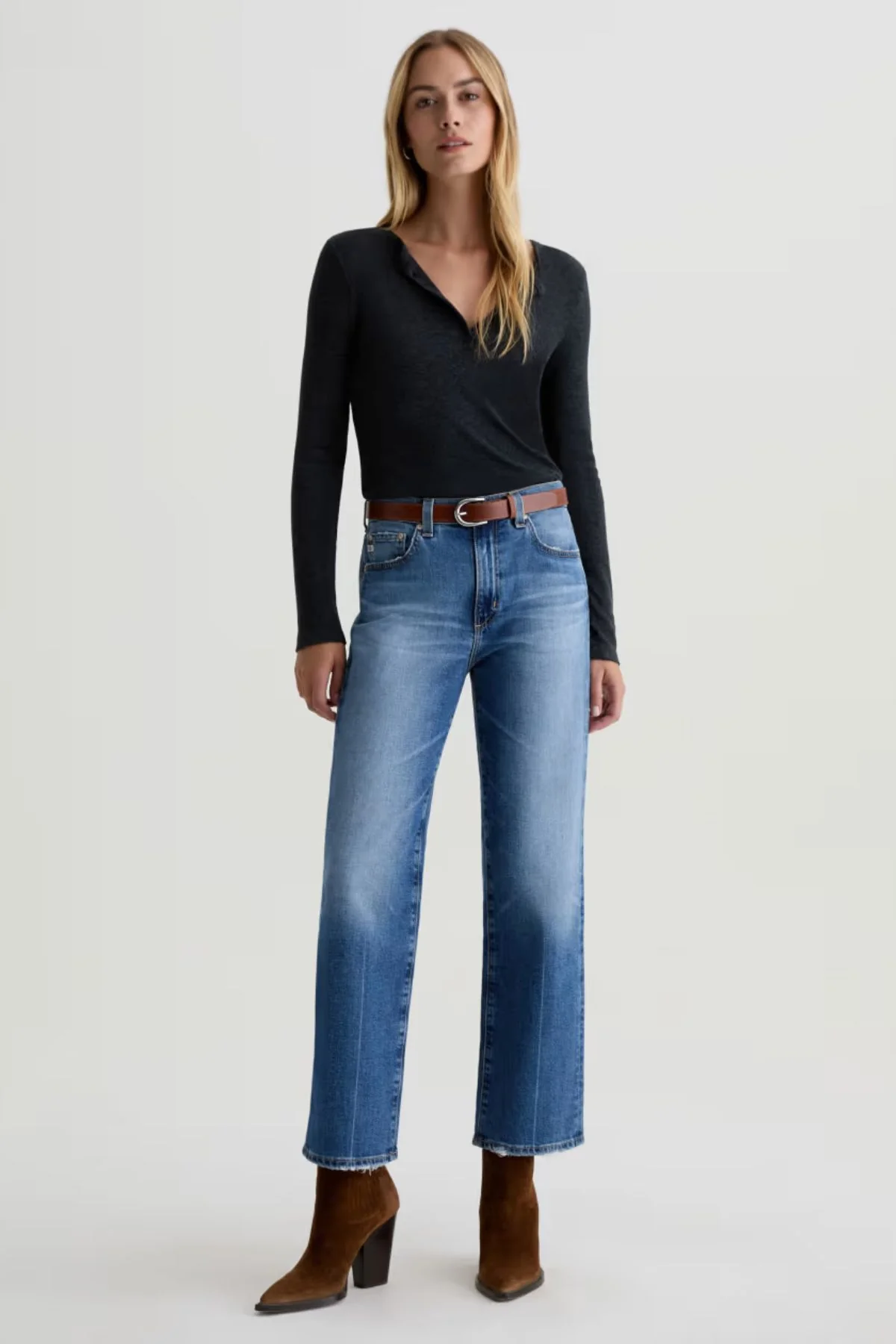AG Denim Brinley Crop - 17 Years Mystery - Image 2