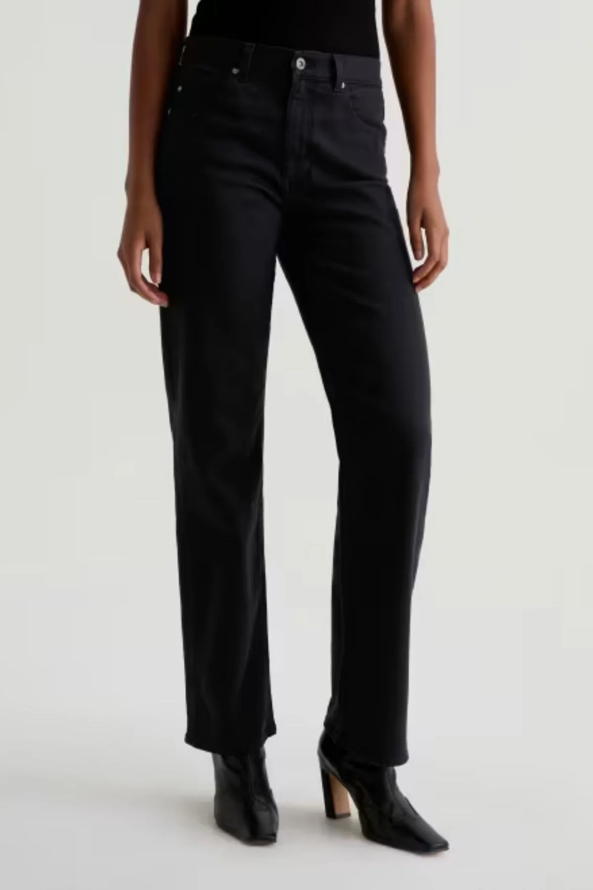 AG Denim Brinley - Super Black - Image 2