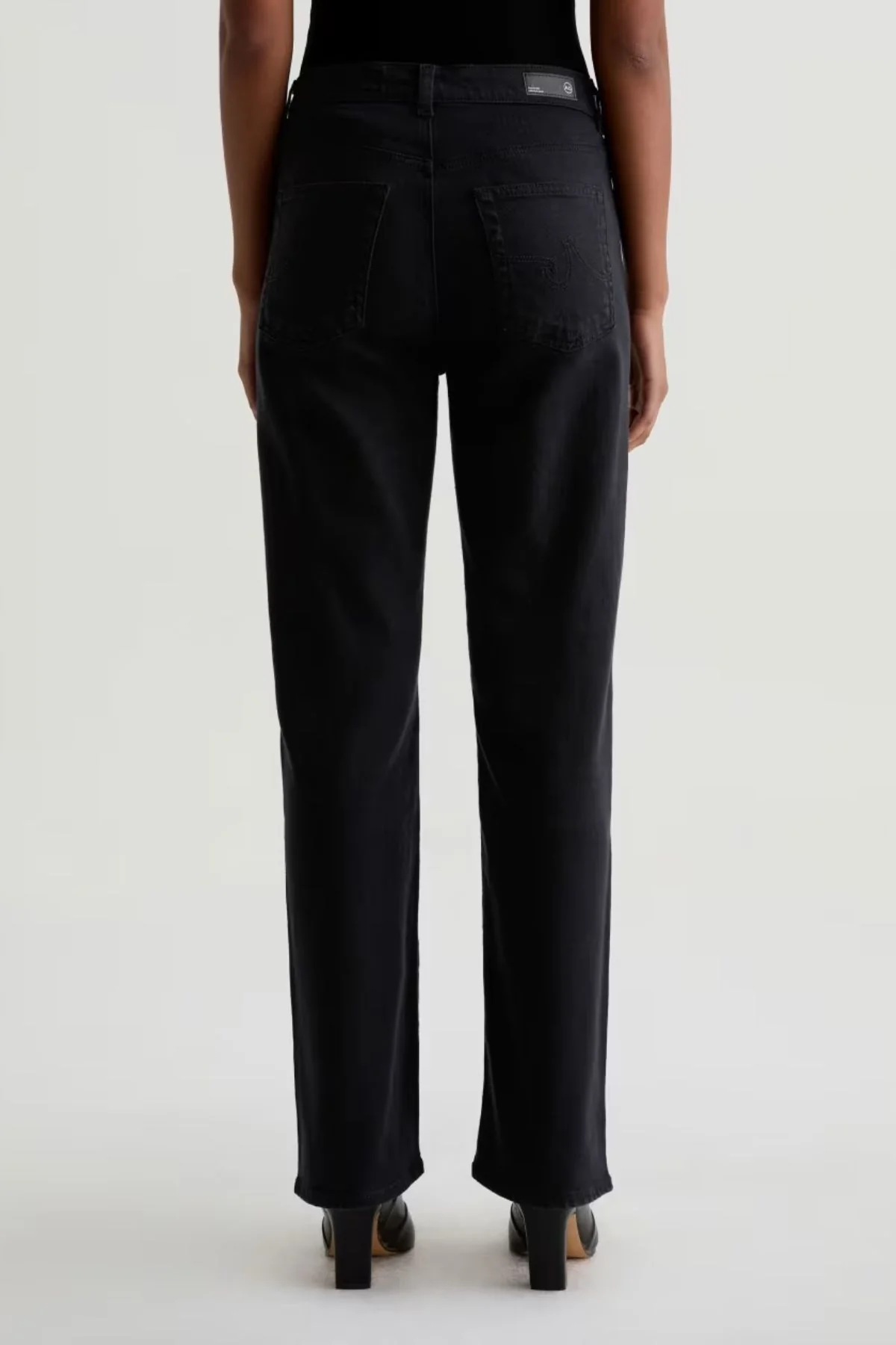 AG Denim Brinley - Super Black - Image 4