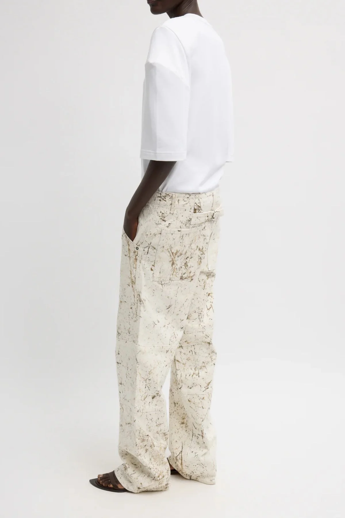 Tibi Fischer Jean - Ivory Multi - Image 2