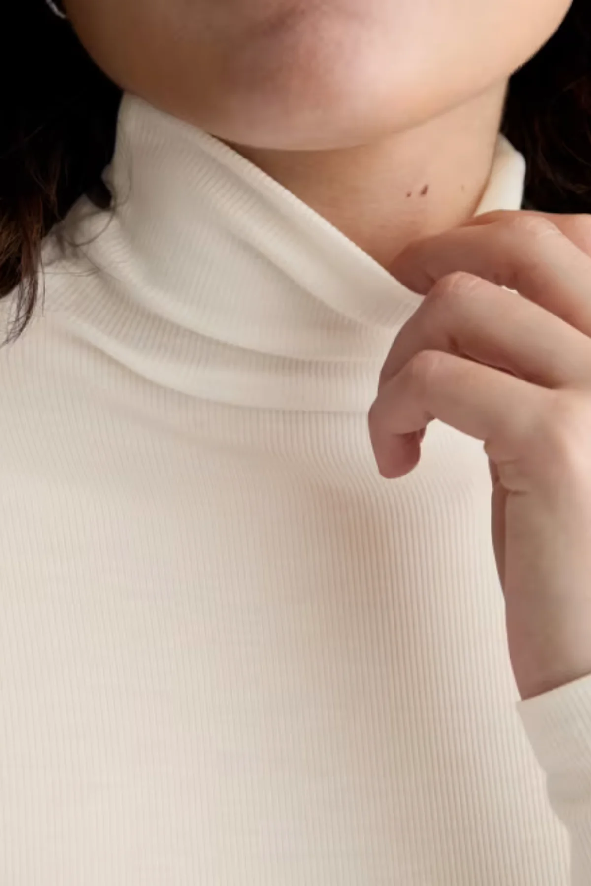 AG Denim Chels Turtleneck - Powder - Image 3