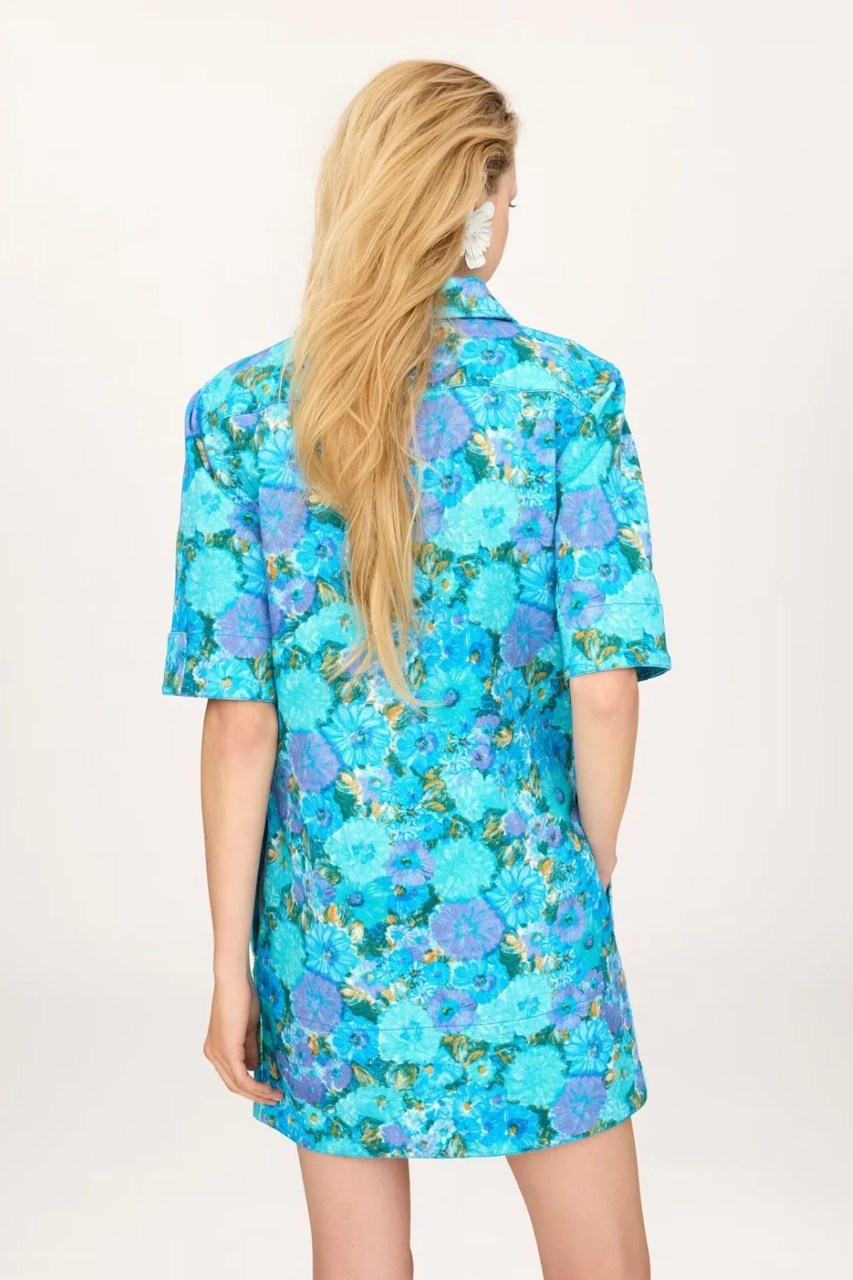 Chloé Blue Daisies Dress - Blue Multi - Image 4