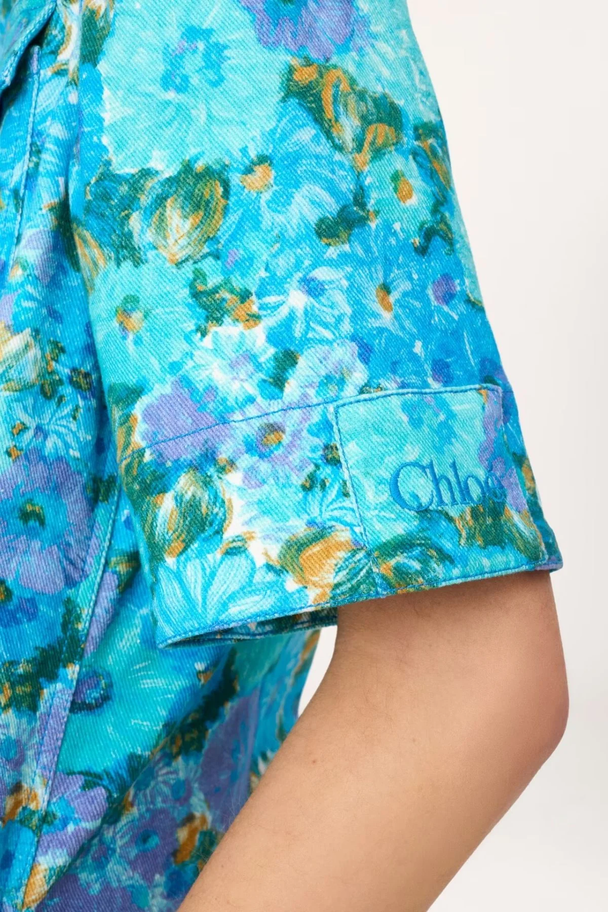 Chloé Blue Daisies Dress - Blue Multi - Image 5