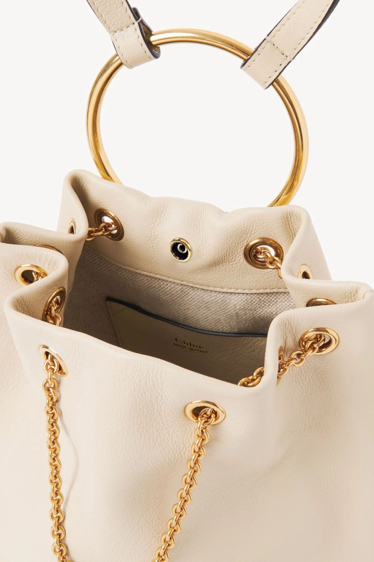 Chloé Bracelet Bag Backpack - Vegetal Beige - Image 5