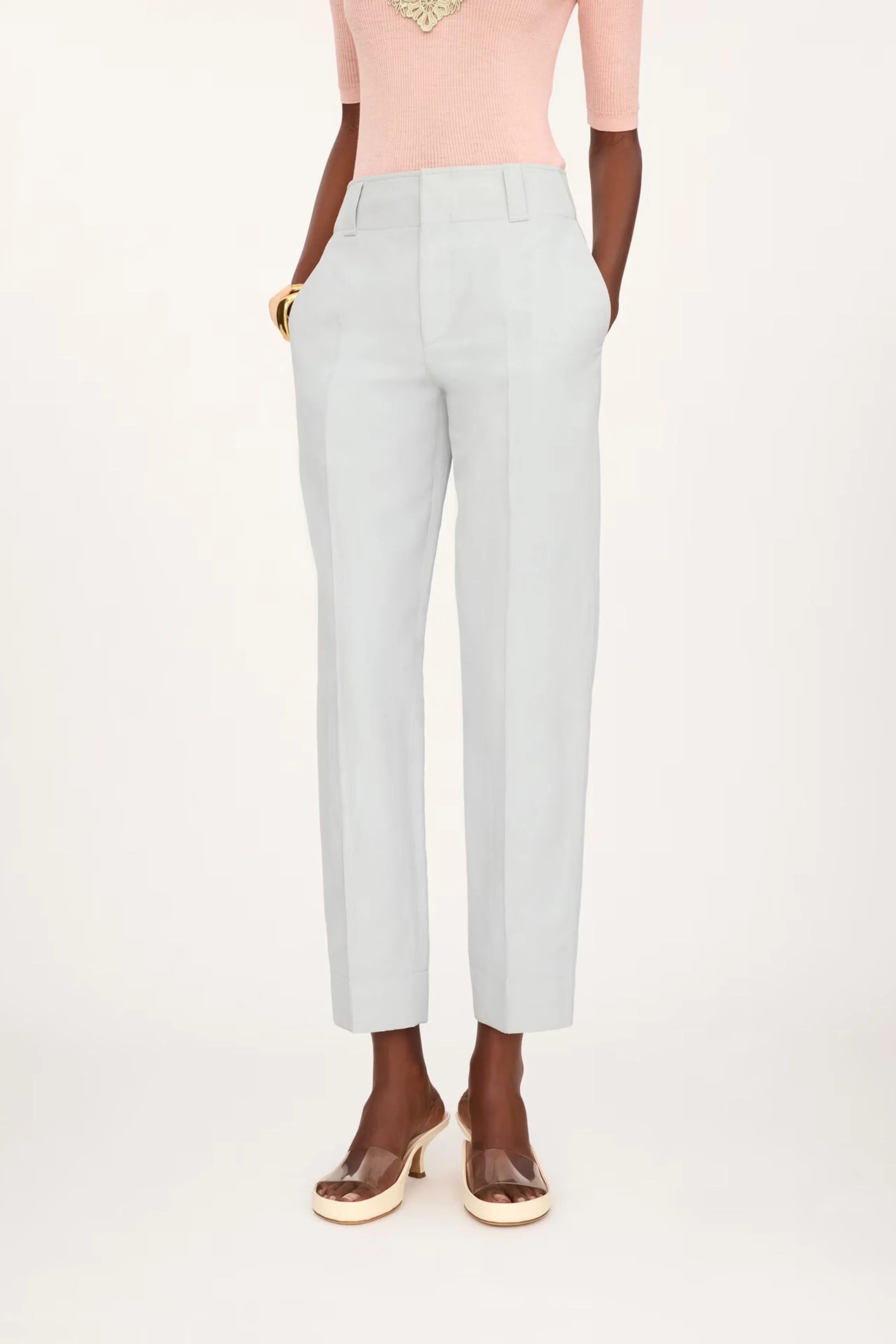 Chloé Cigarette Trousers - Storm Grey - Image 5