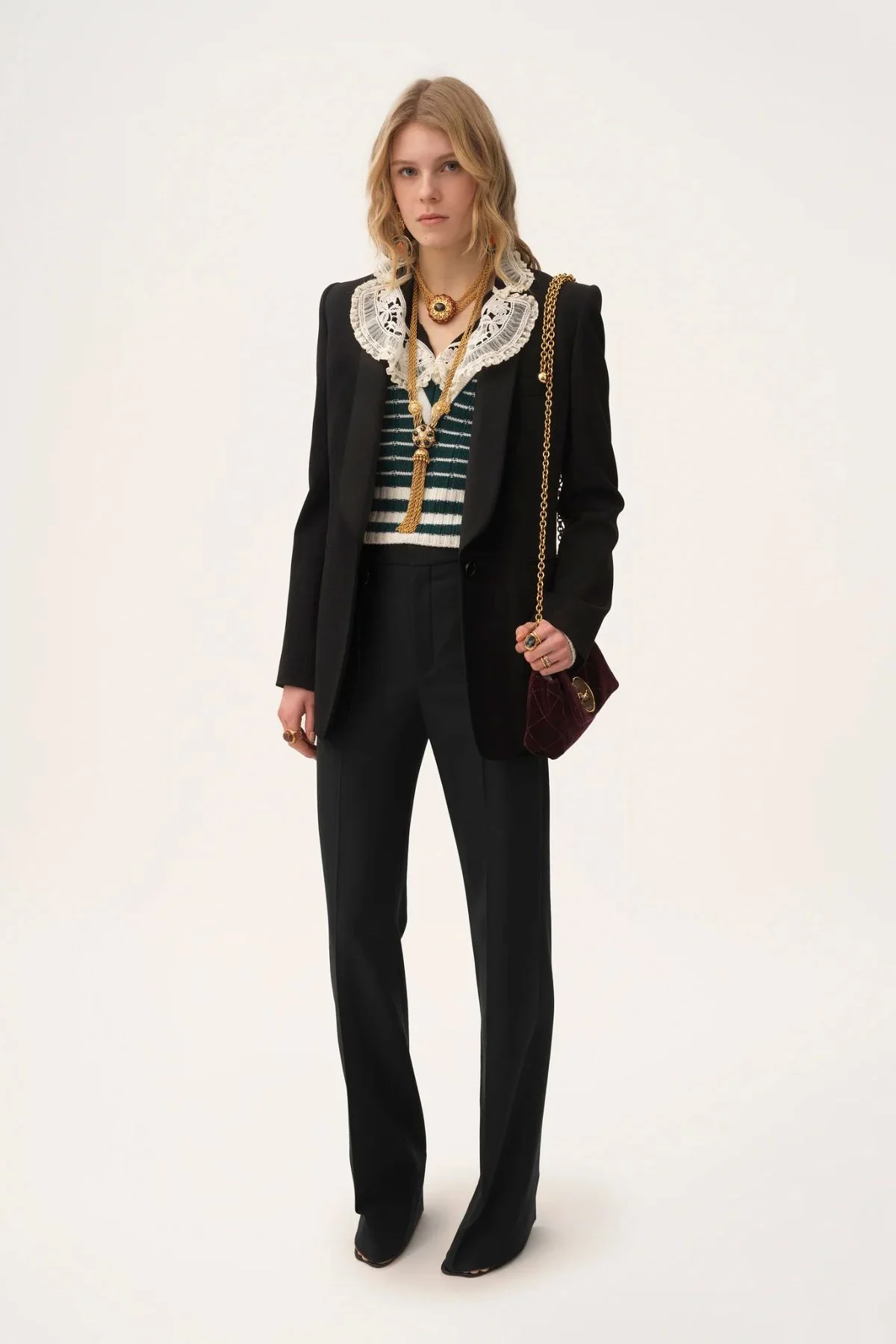 Chloé Classic Relaxed Tailored Pants - Black - Image 2