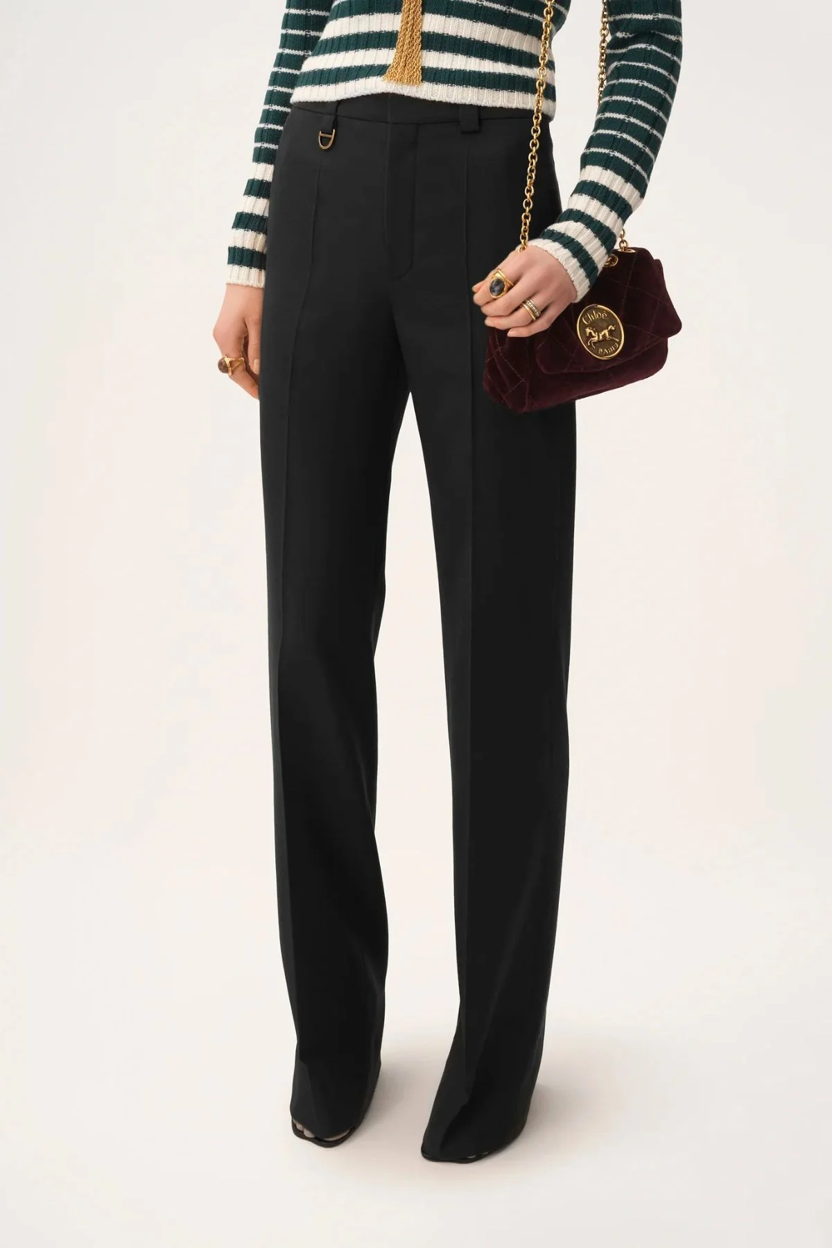 Chloé Classic Relaxed Tailored Pants - Black - Image 5