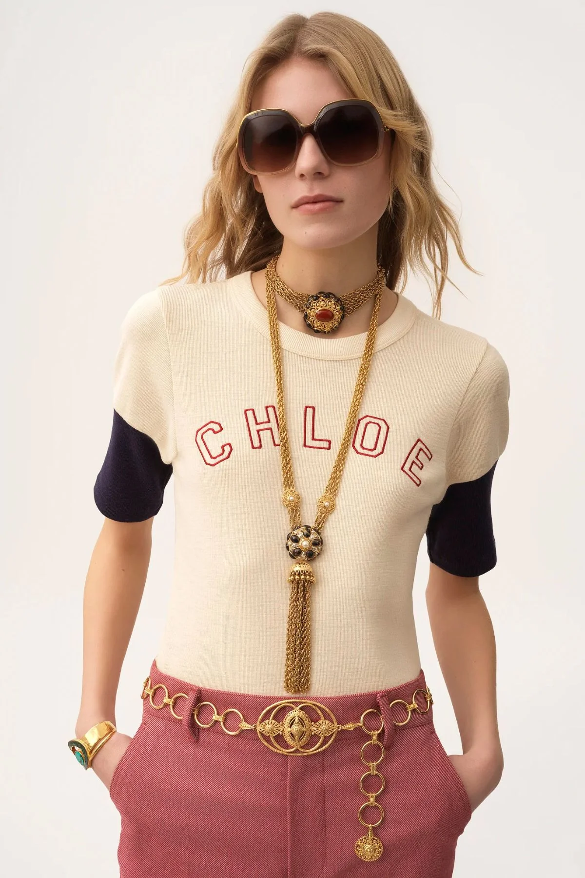 Chloé Vintage Sports T-Shirt - Iconic Milk - Image 2