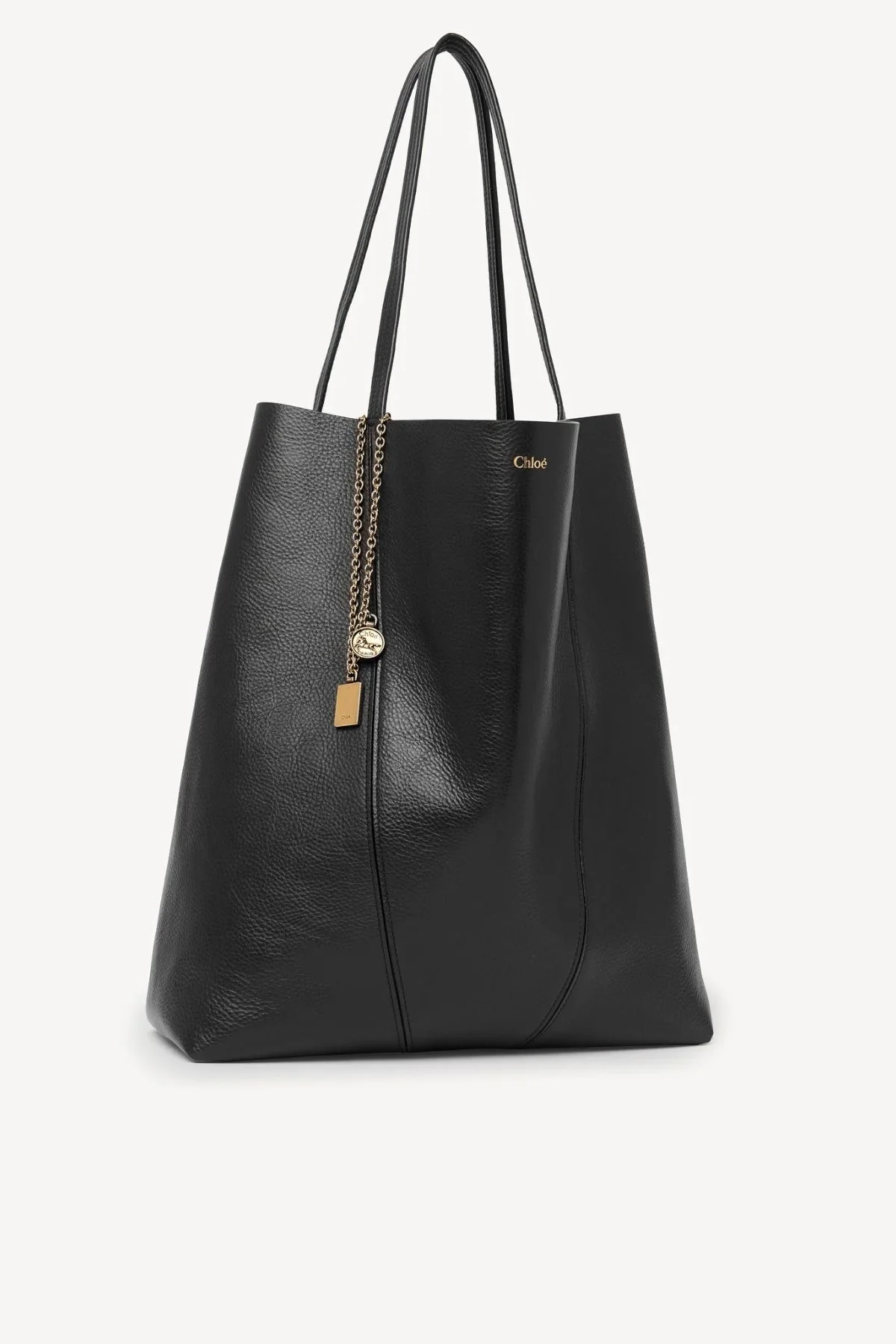 Chloé Large Spin Tote Bag - Black - Image 3