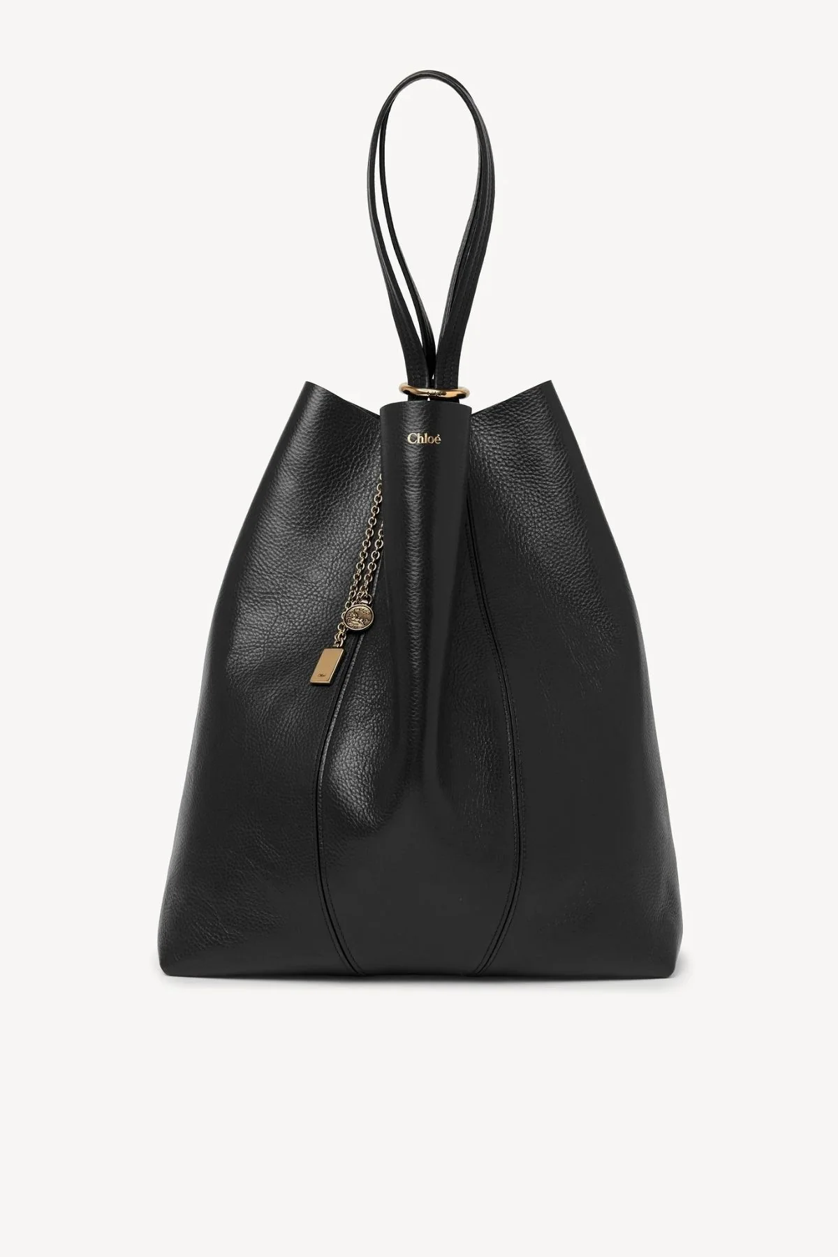 Chloé Large Spin Tote Bag - Black - Image 5