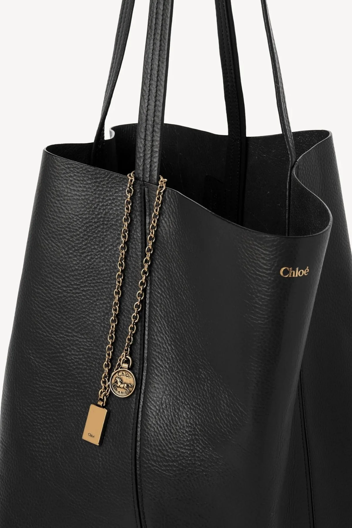 Chloé Large Spin Tote Bag - Black - Image 6