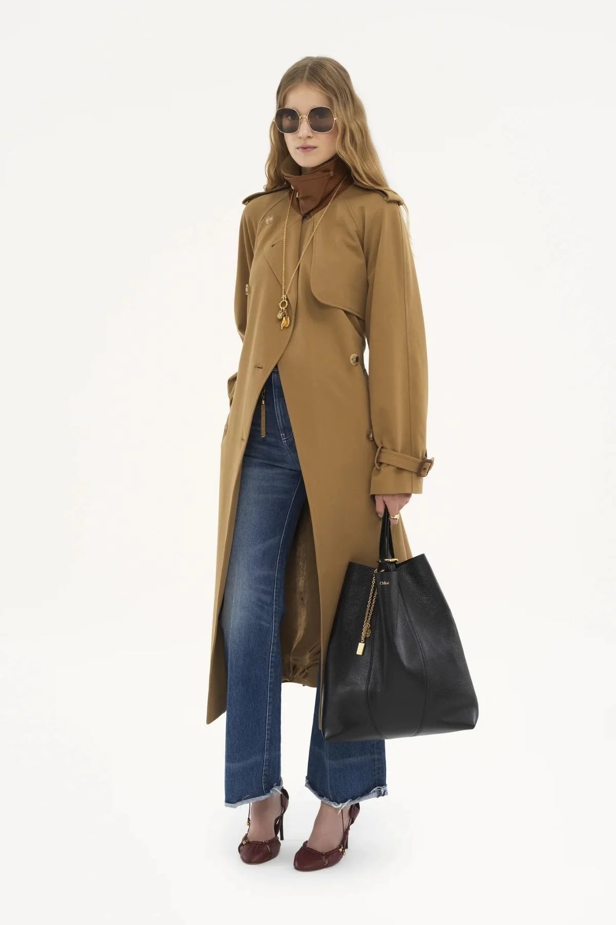 Chloé Large Spin Tote Bag - Black - Image 7
