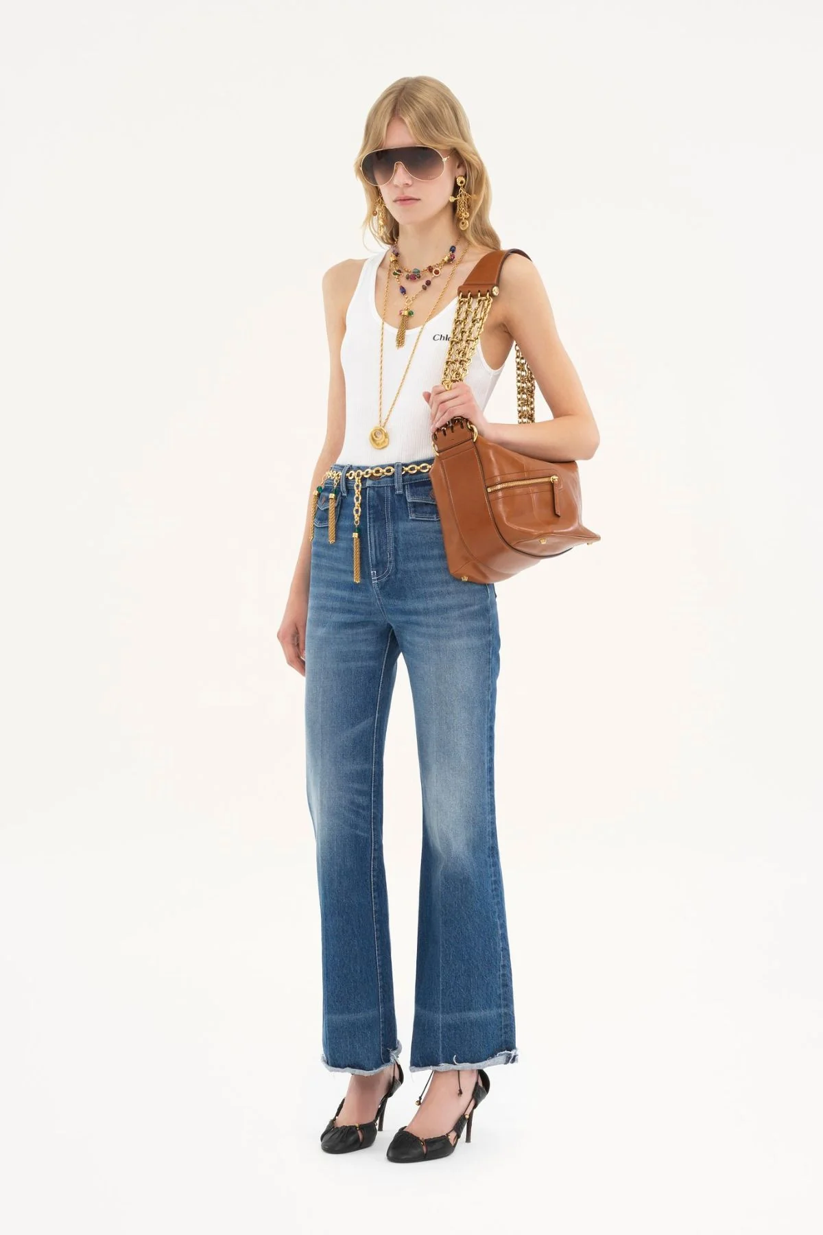 Chloé Rib Tank Top - White - Image 5