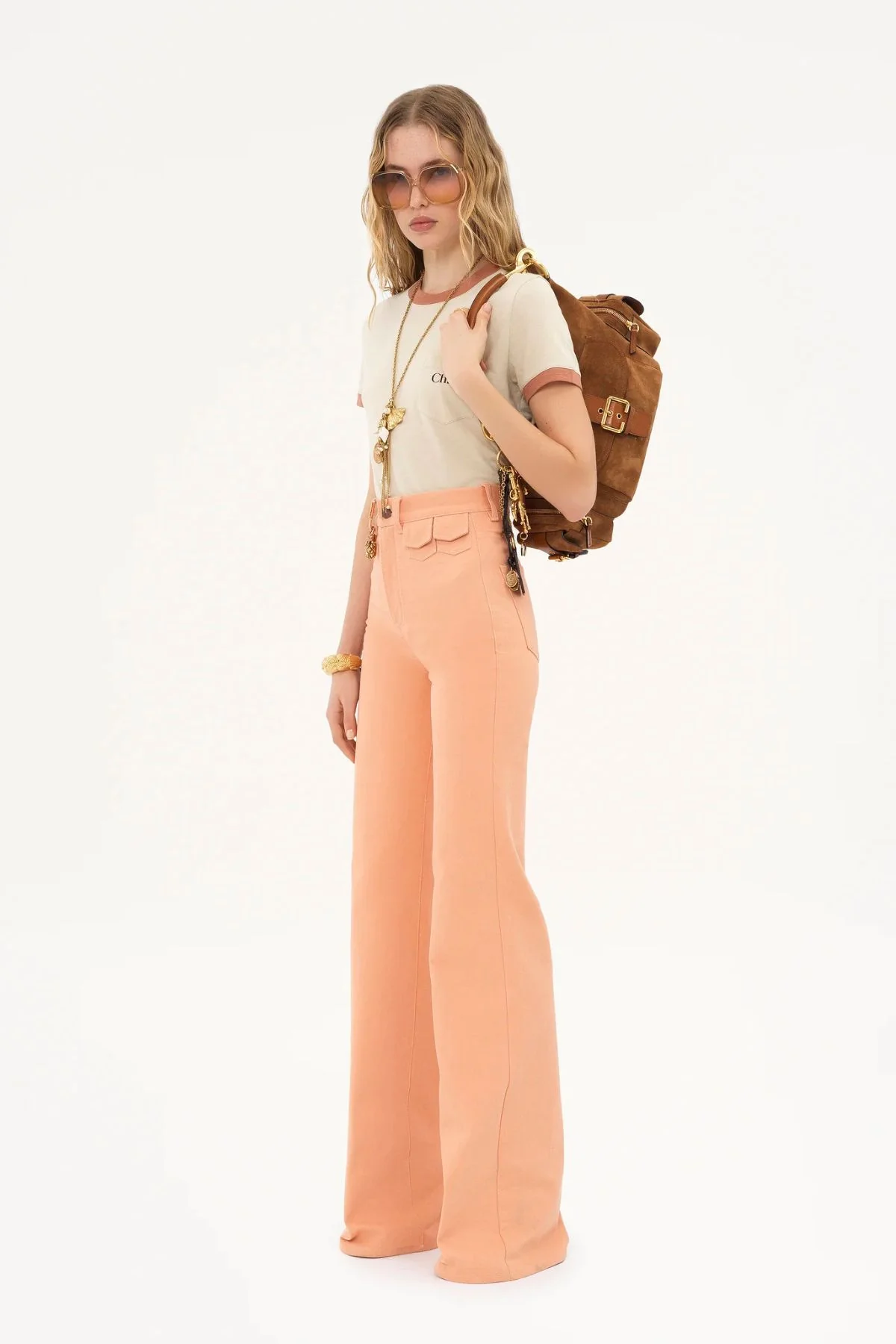 Chloé Ringer Tee - Blossom Beige - Image 4