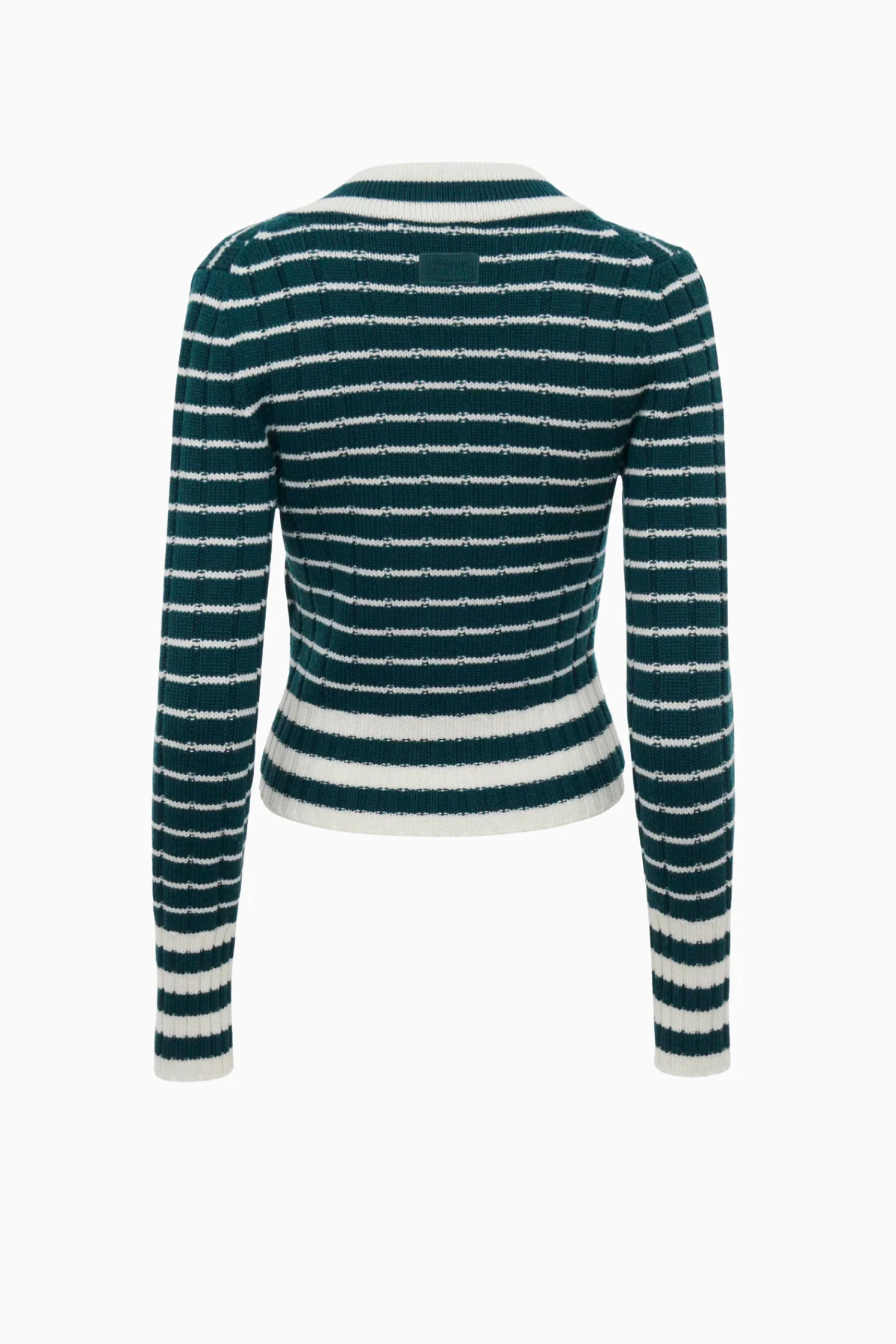 Chloé V-Neck Sweater - Green White - Image 3