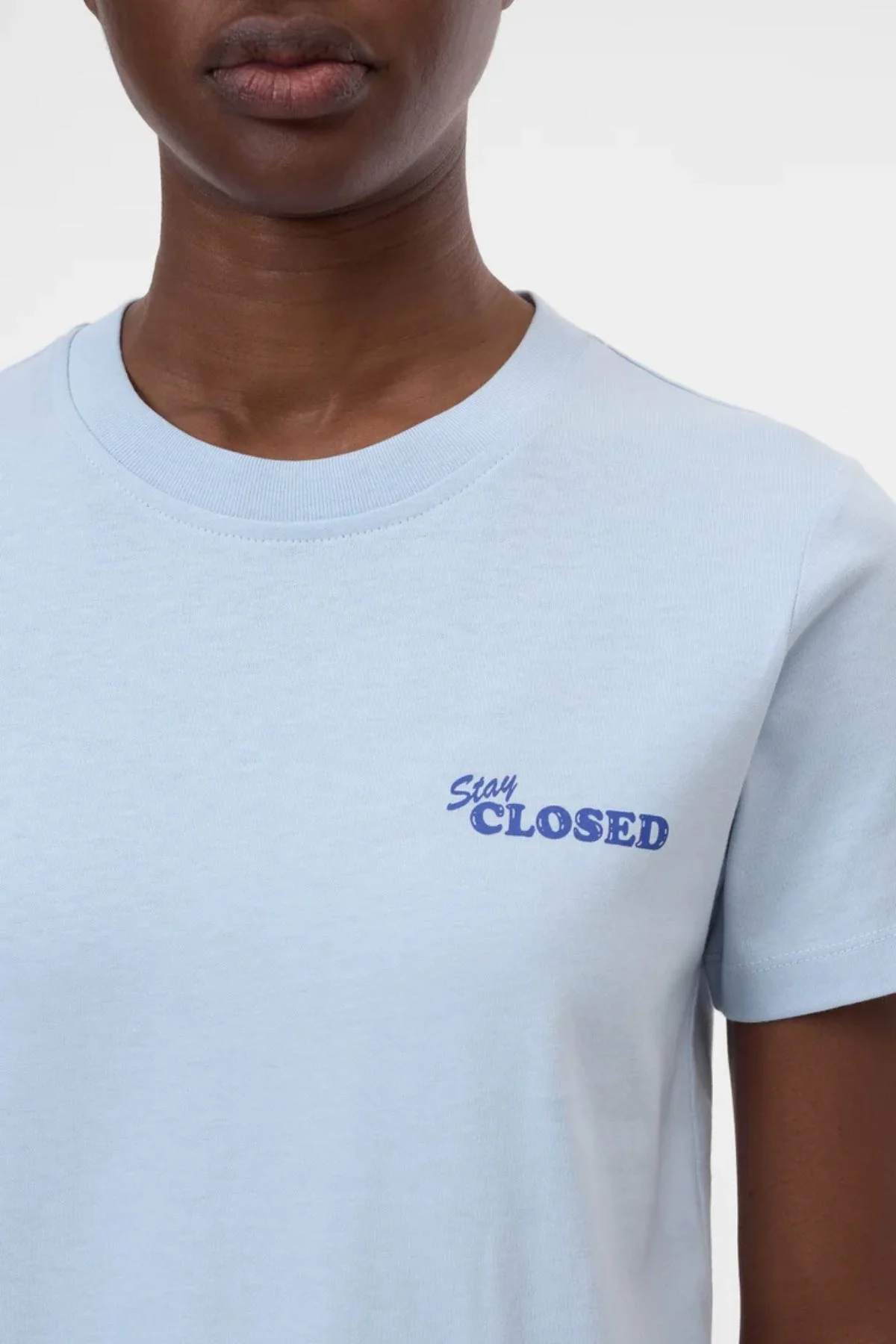 CLOSED Stay Closed T-Shirt - Powder Blue - Image 4
